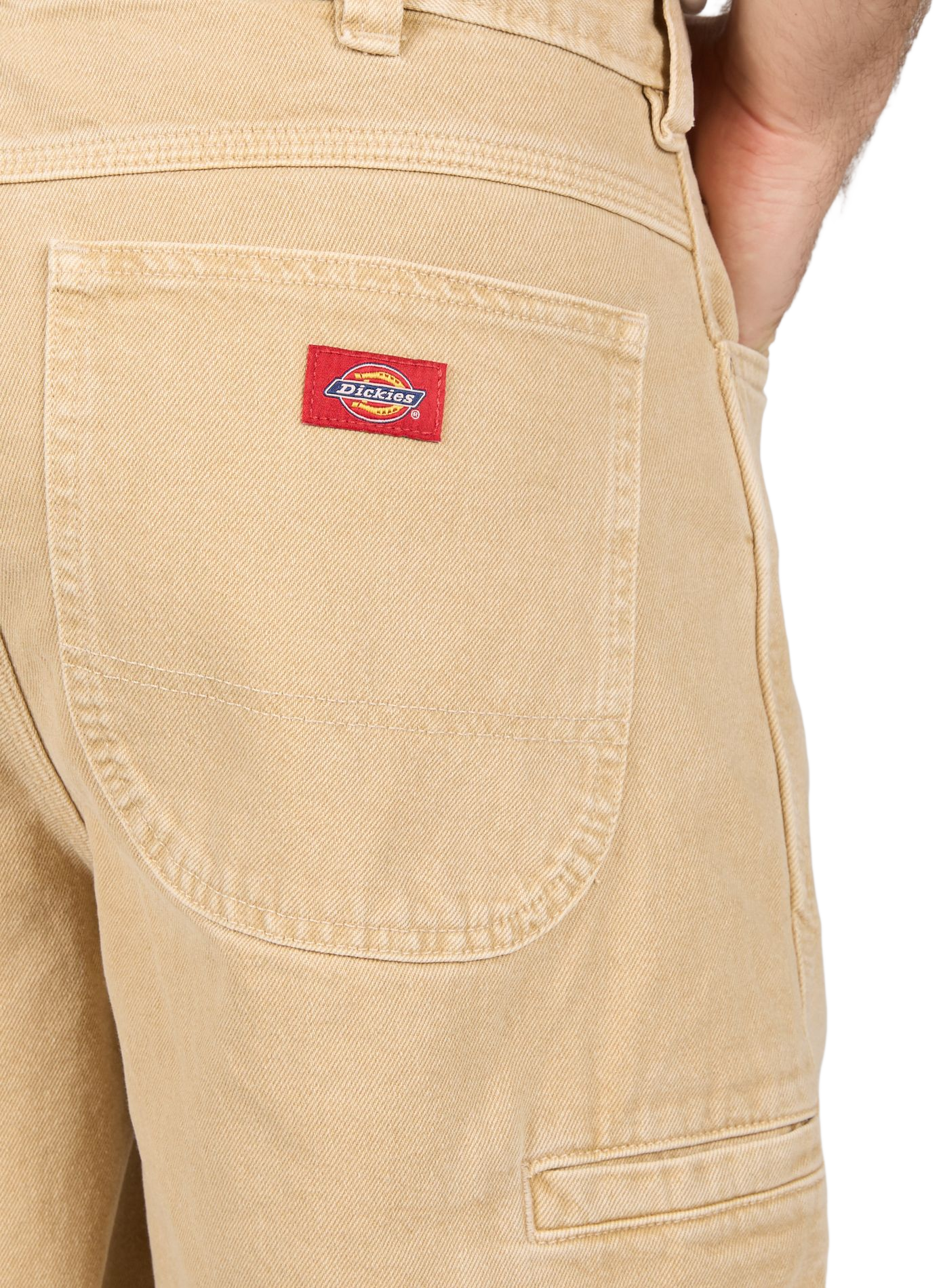 Short droit en denim de coton DICKIES Beige