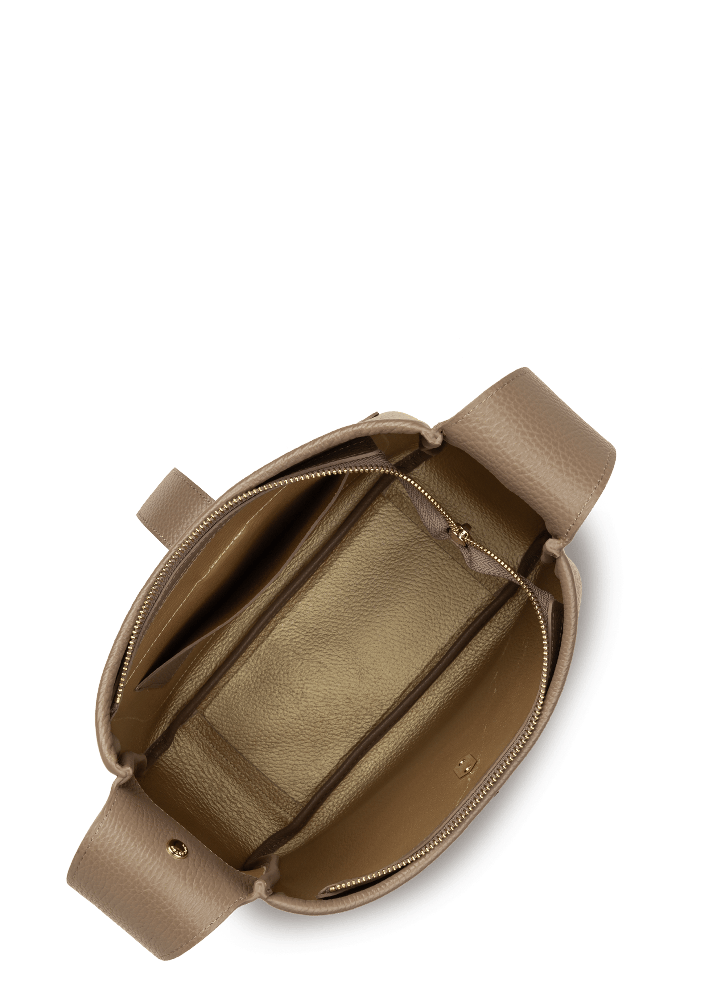 Sac seau - top double LANCASTER Marron