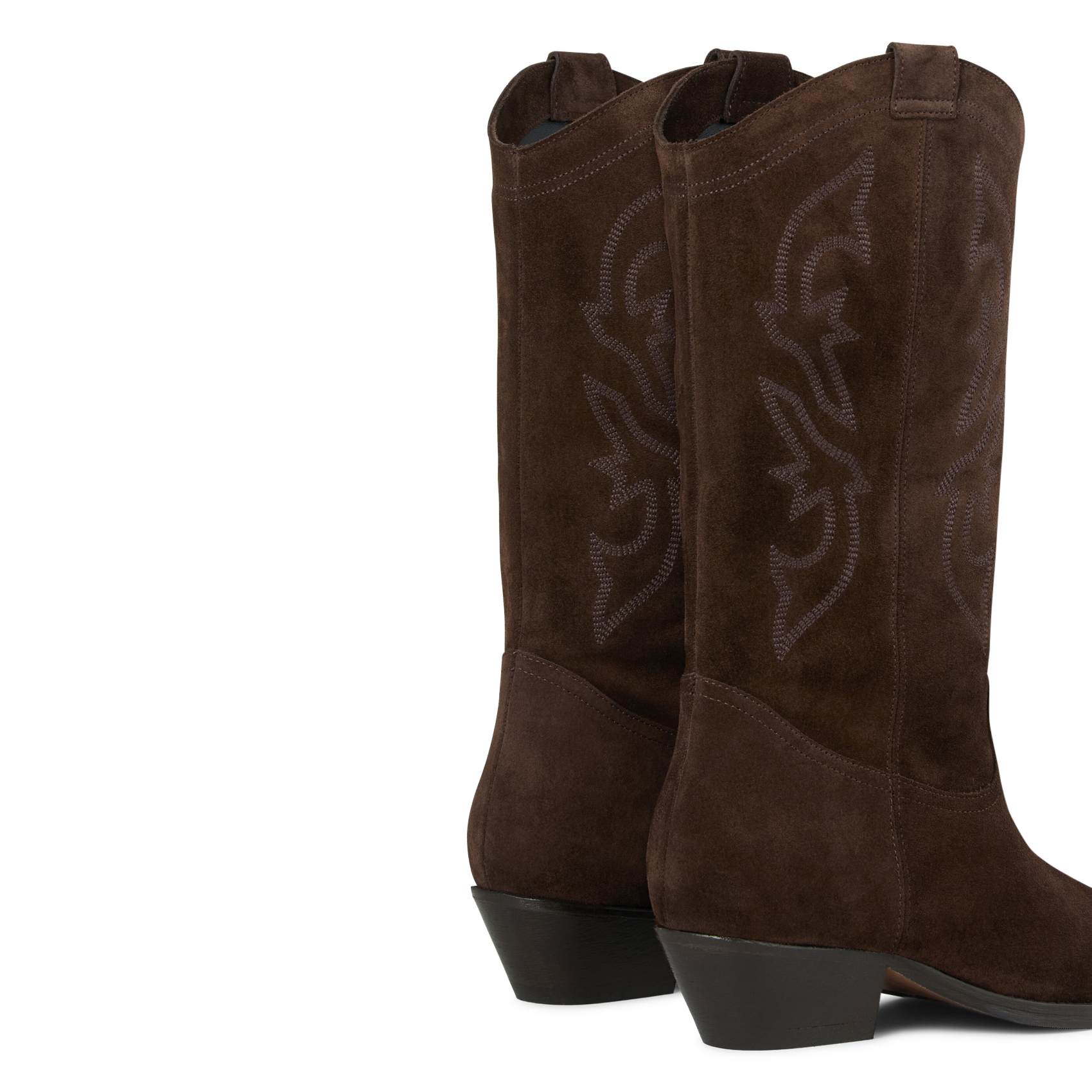 Bottes en cuir claurys BA&SH Marron