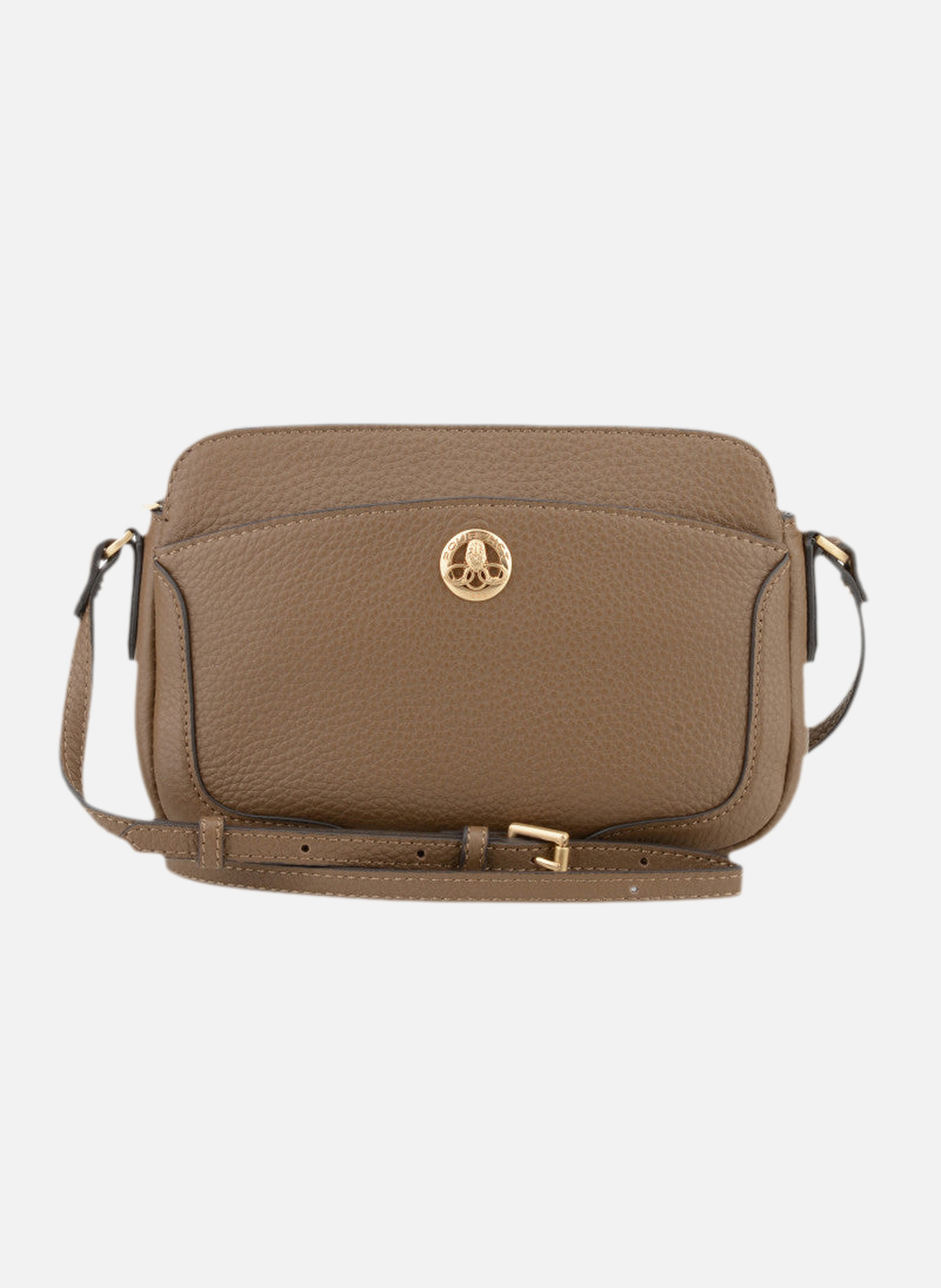 Image | sac cabas en cuir de vachette  Taupe