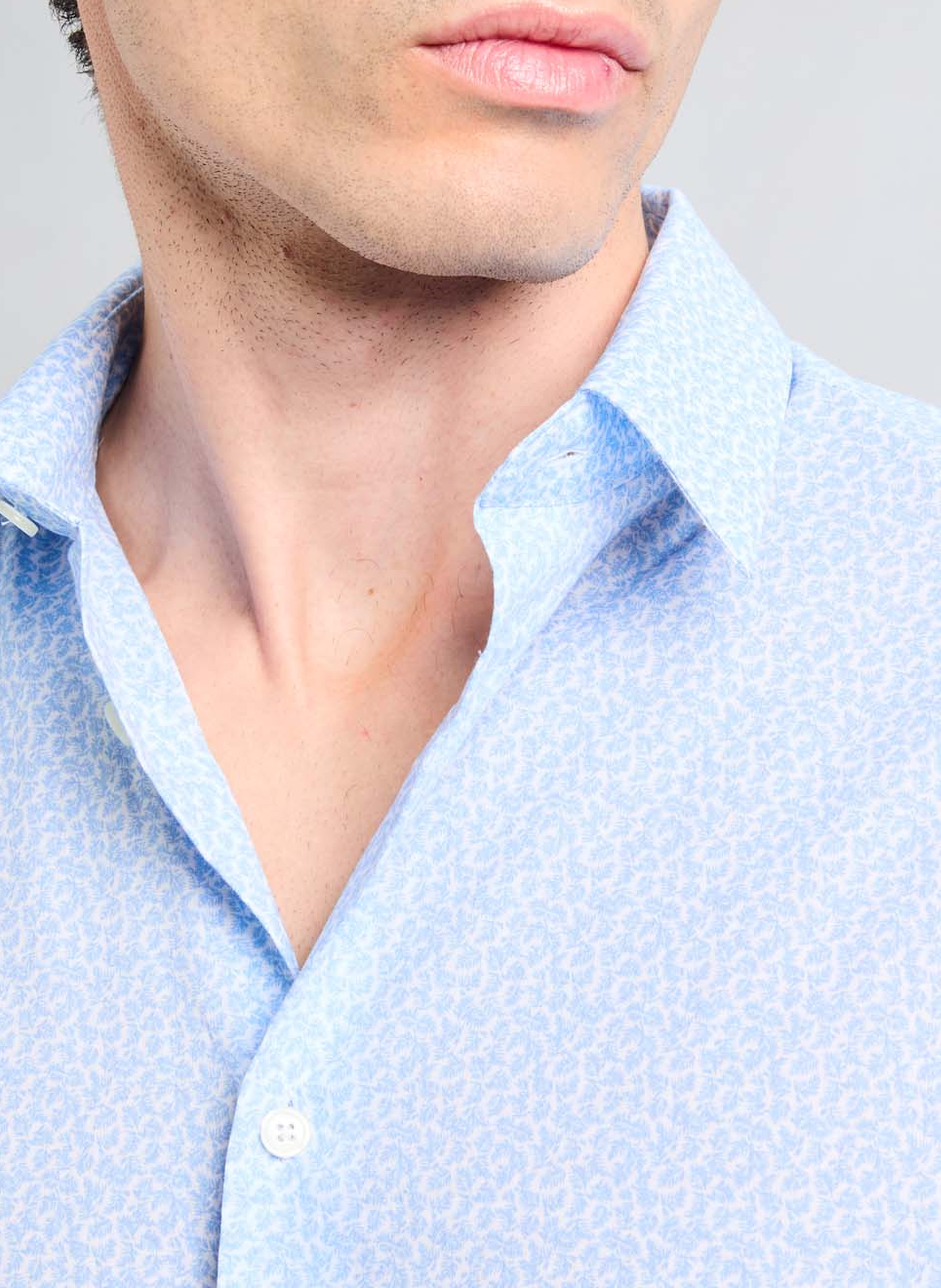 Floral-print shirt AU PRINTEMPS PARIS Blue
