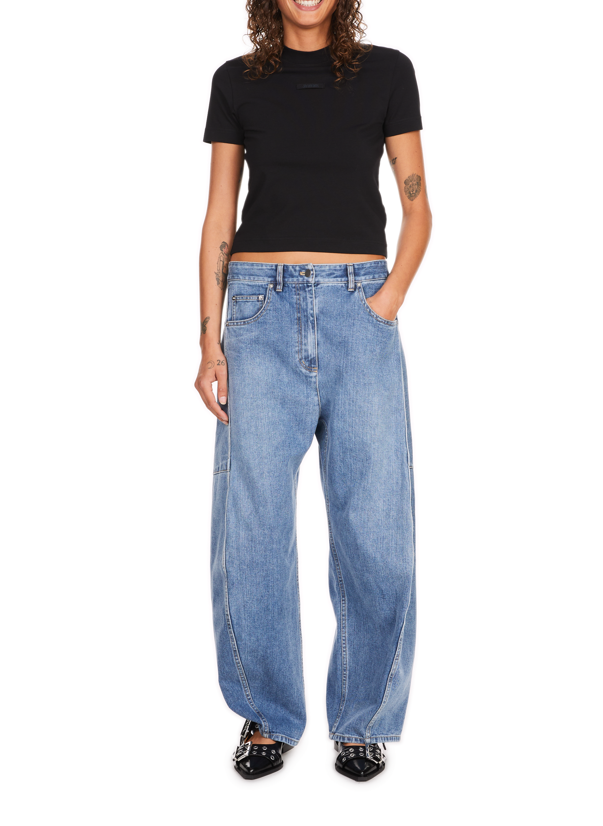 Le T-shirt gros grain JACQUEMUS Noir