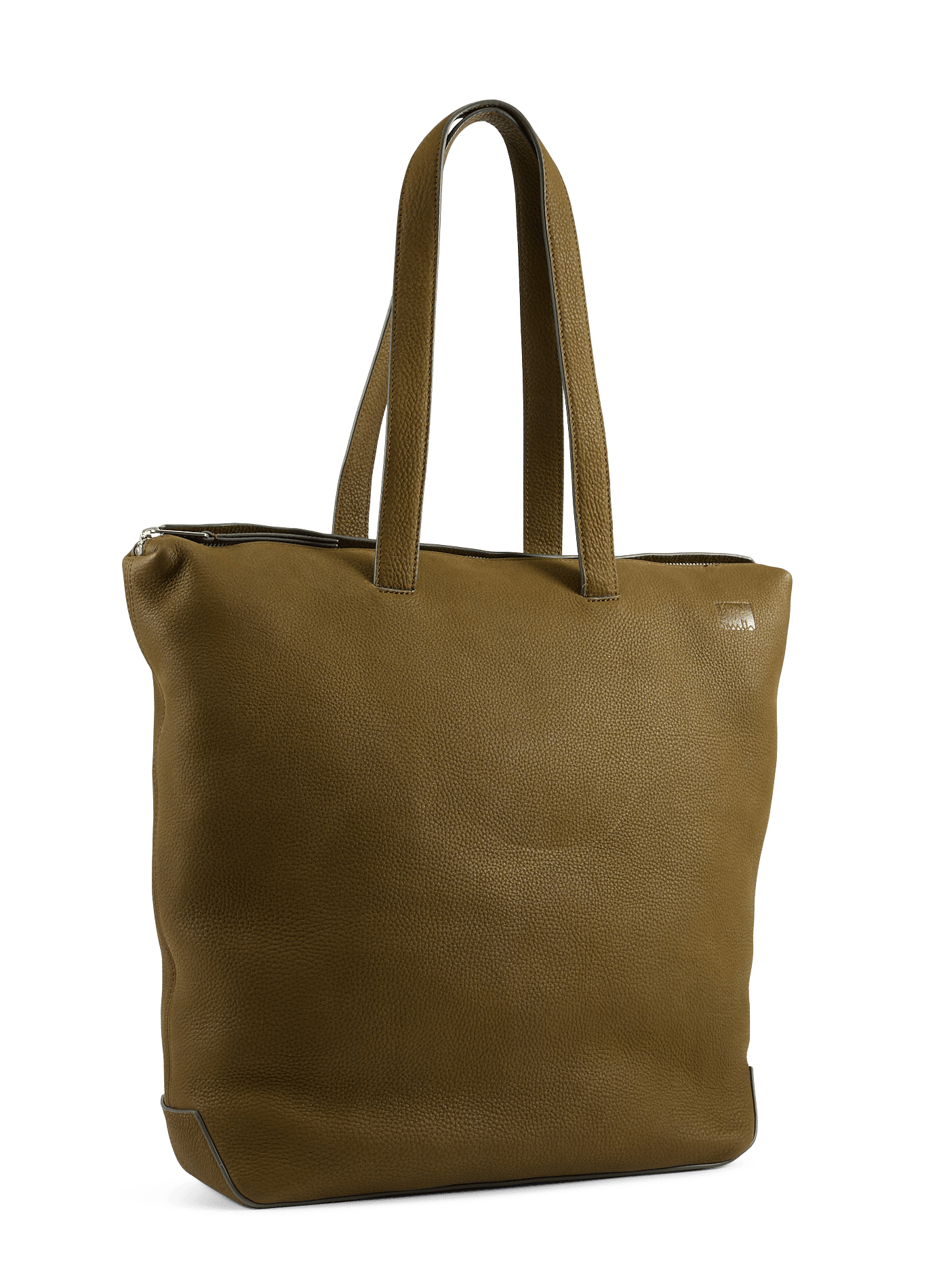 Tote bag zippé en cuir grainé  PAUL SMITH Vert