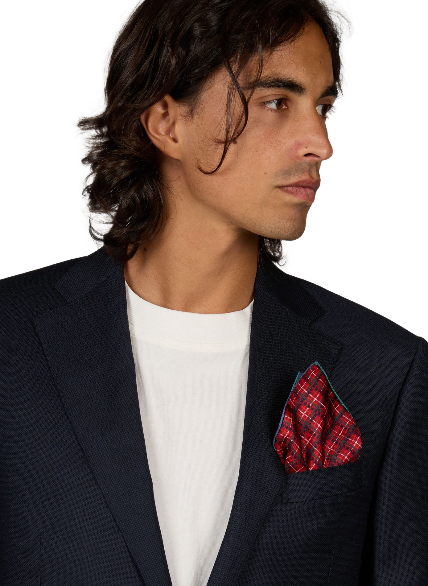 Square silk printed scarf PETRUSSE Red
