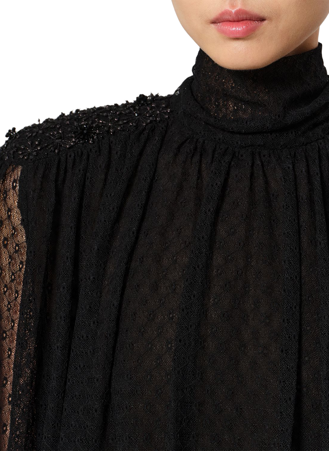 Geborduurde blouse Oeste van plumetis-kant ISABEL MARANT Zwart