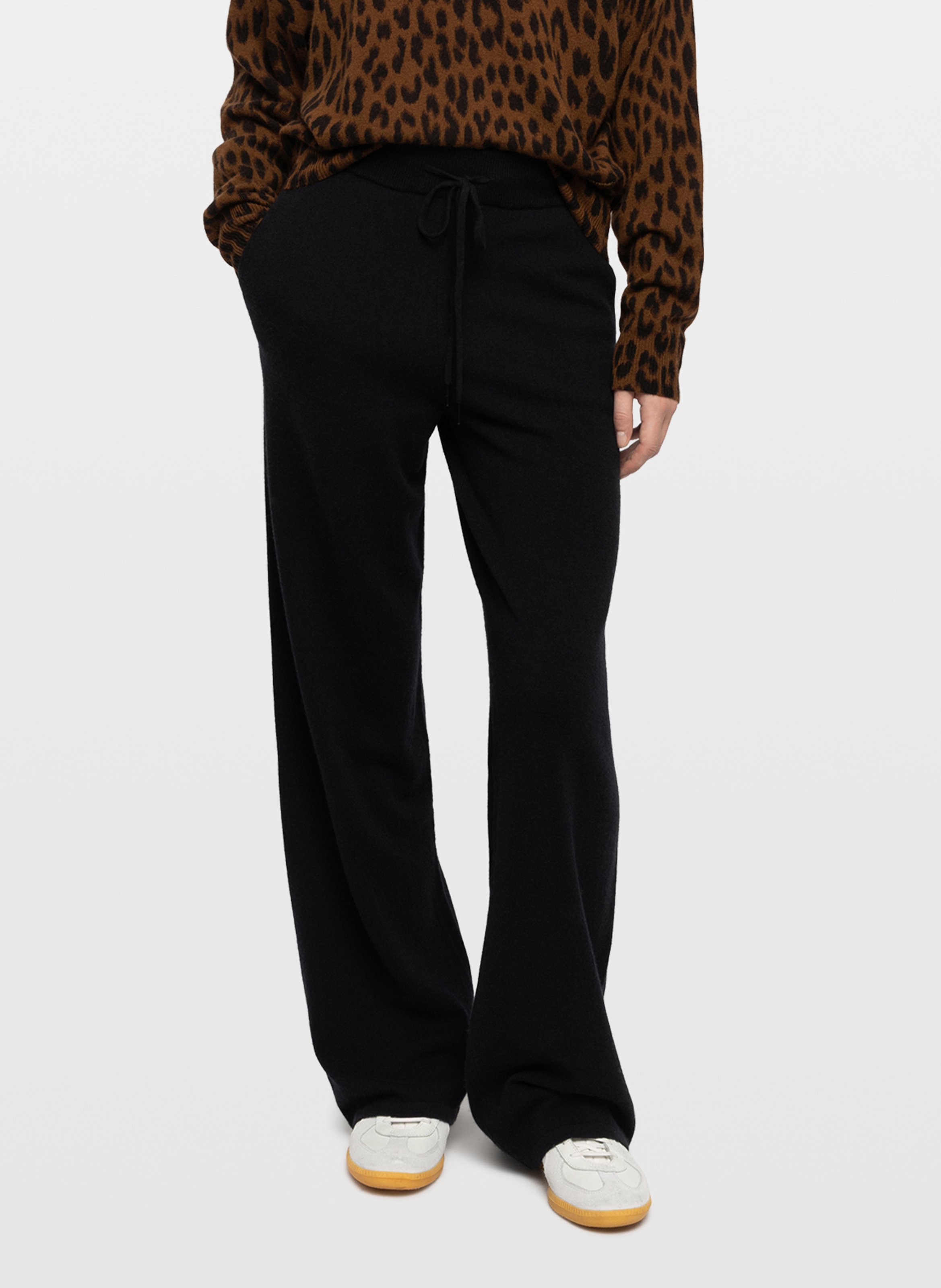 Pantalon droit en laine mélangée parraz ZADIG&VOLTAIRE Noir