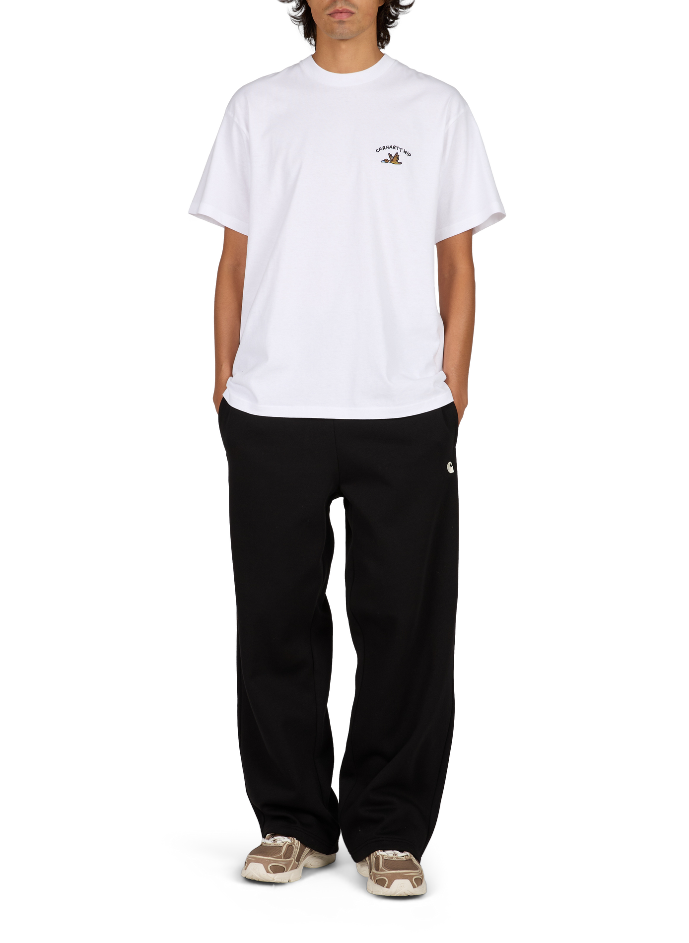 T-shirt col rond en coton bio CARHARTT WIP Blanc