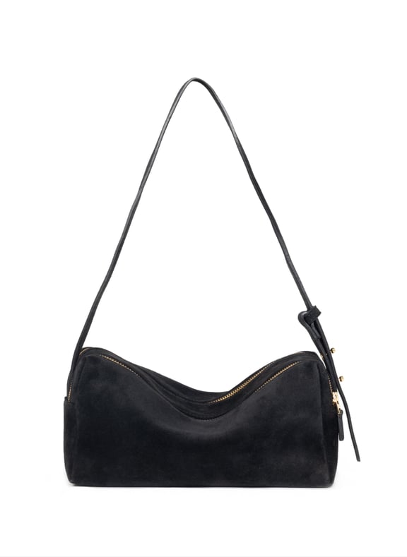 Sac trousse en daim Noir by ELLEME ELLEME Sac trousse en daim Noir