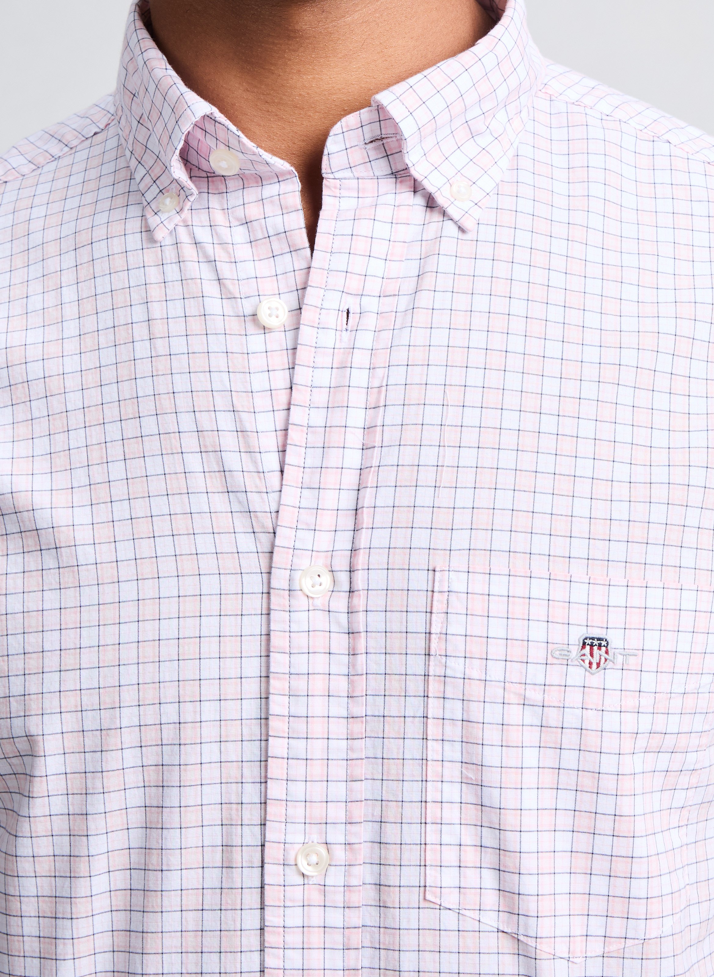 Chemise à carreaux  GANT Rose