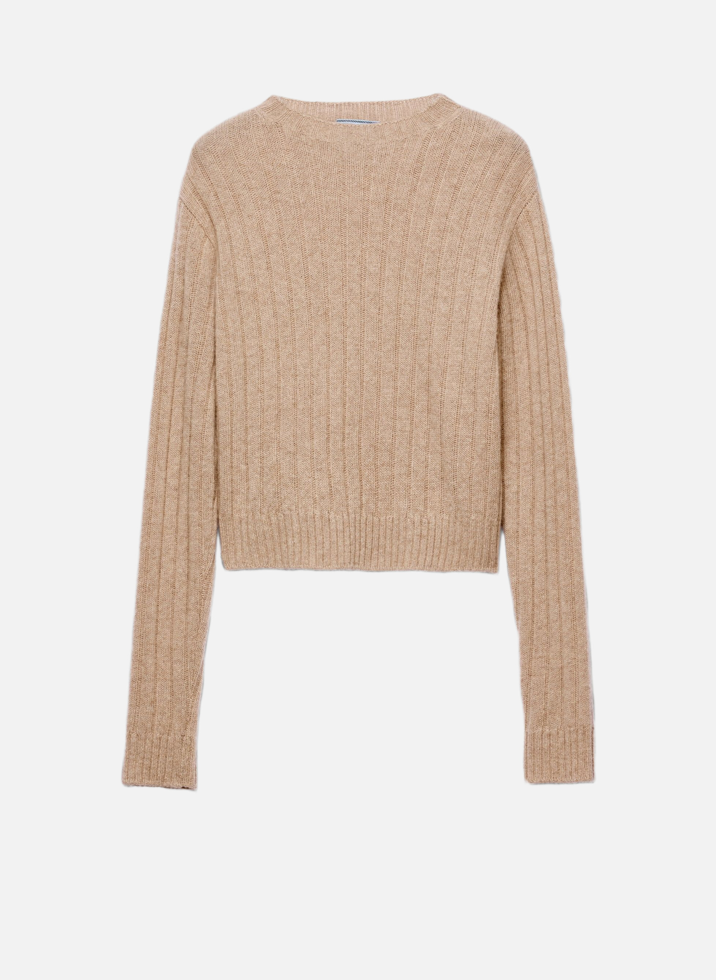 Pull court en re-cashmere PRADA Beige