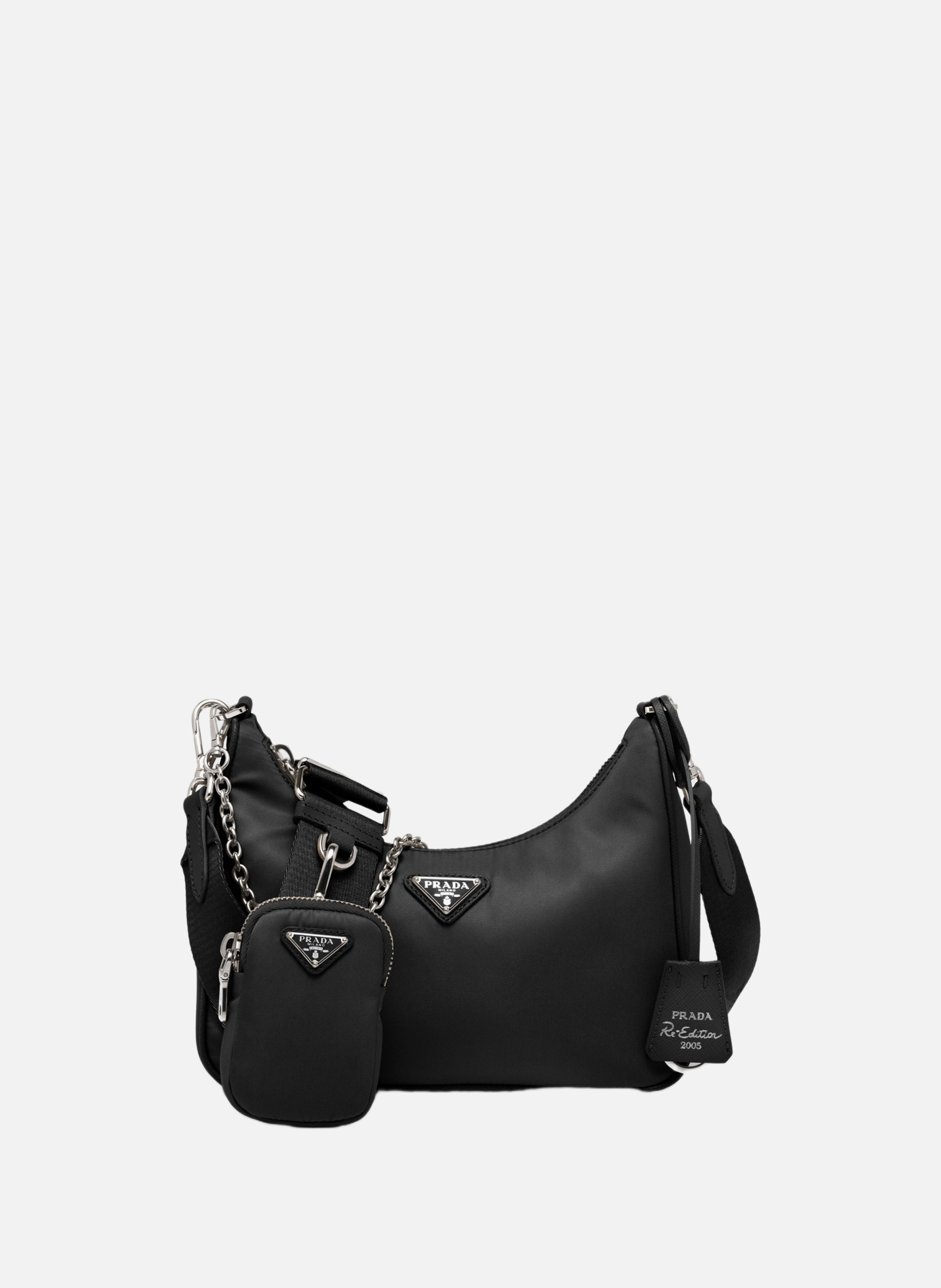 Sac prada re-edition 2005 en re-nylon PRADA Noir