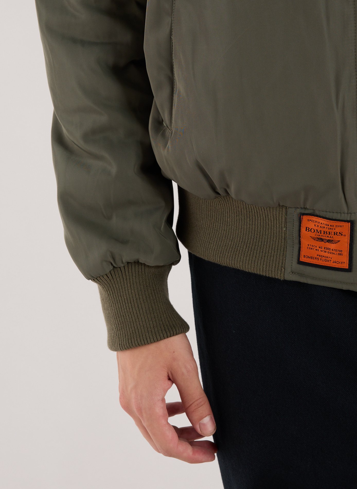 Bomber ample à col montant BOMBERS ORIGINAL Kaki