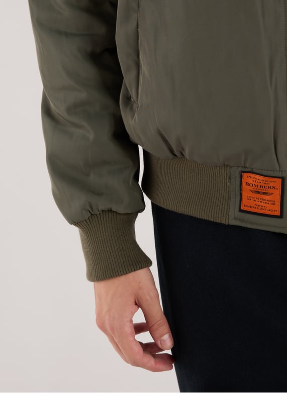 Bomber ample à col montant | Kaki by BOMBERS ORIGINAL Bomber ample à col montant Kaki