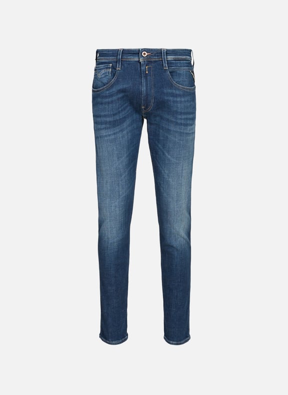 Jeans déchiré en coton mélangé Bleu by REPLAY REPLAY Jeans déchiré en coton mélangé Bleu
