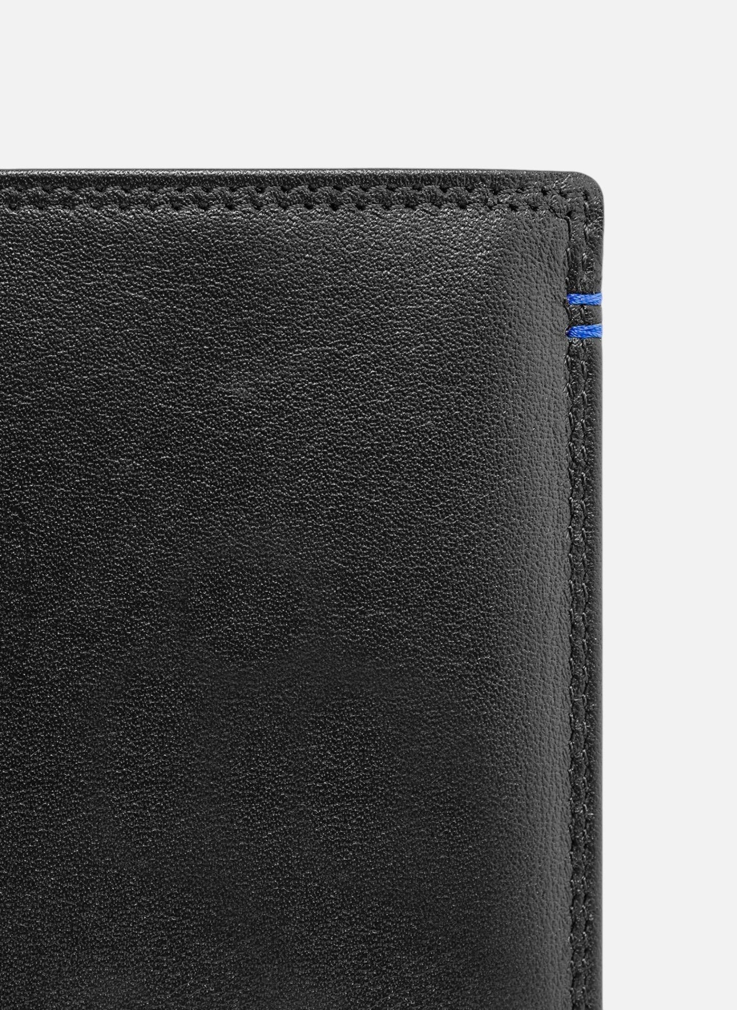 Grand portefeuille vertical zippé 2 volets martin en cuir lisse LE TANNEUR Noir