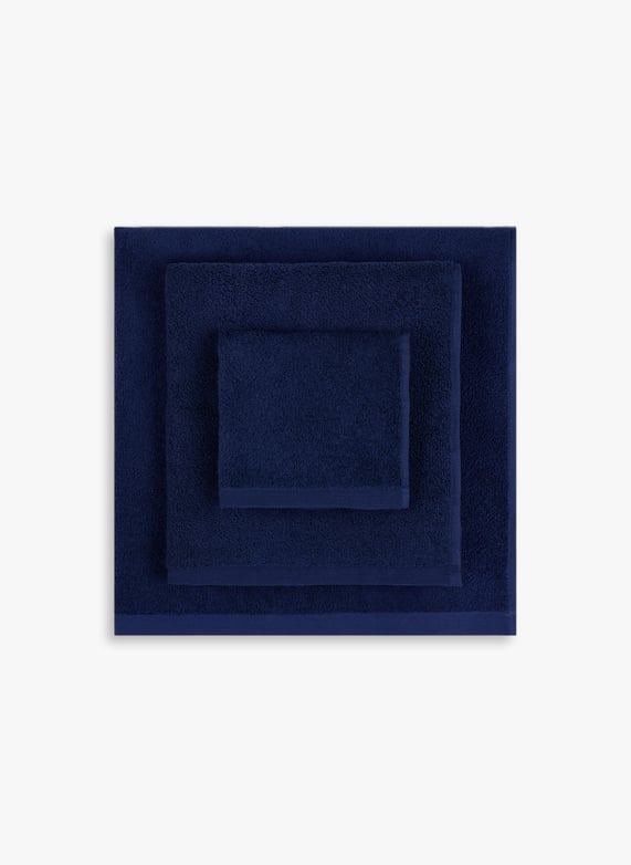 Serviette de toilette en coton biologique | Bleu by AU PRINTEMPS PARIS Serviette de toilette en coton biologique Bleu