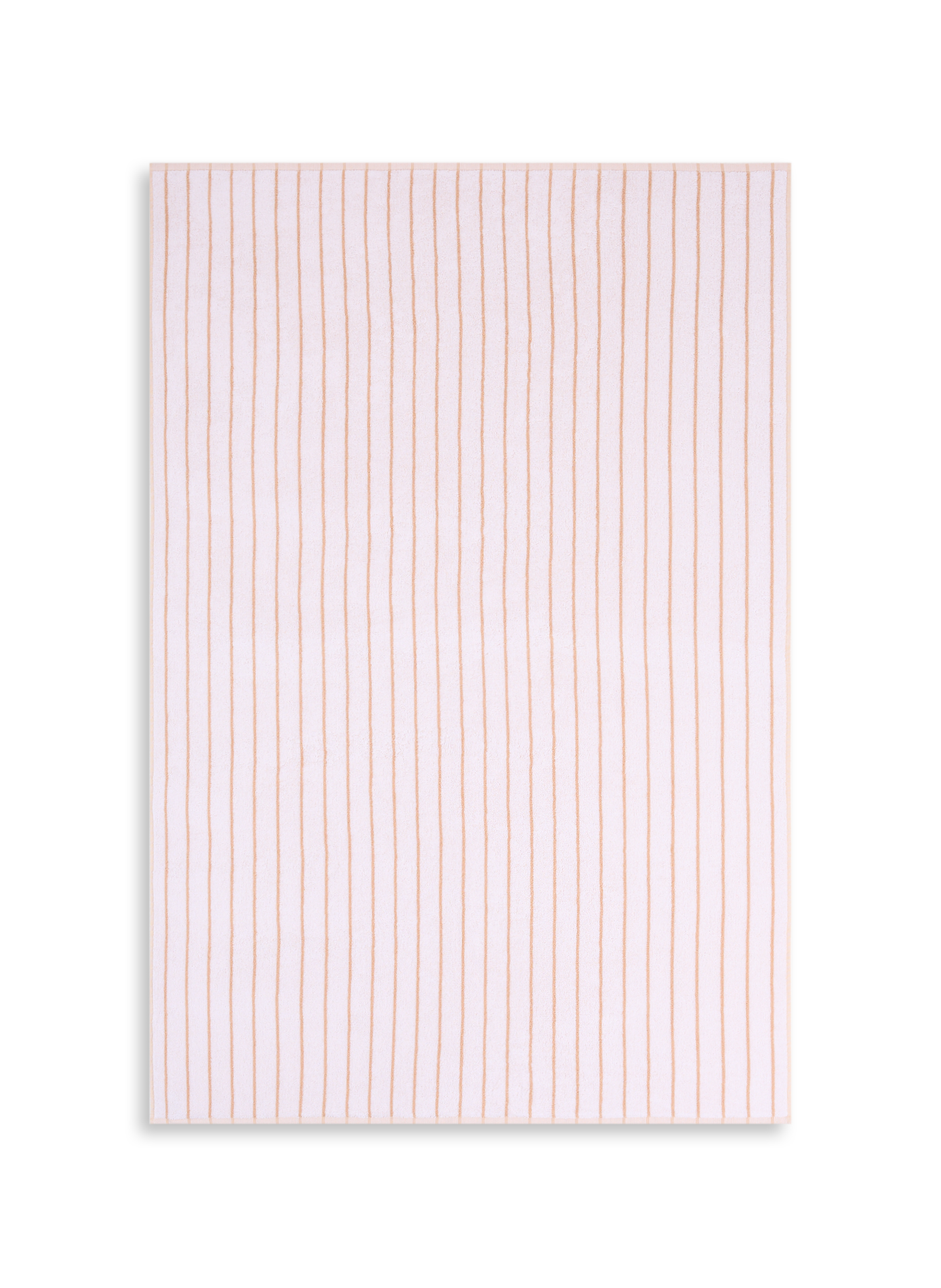 AU PRINTEMPS PARIS Drap de bain rayé en coton biologique Blanc