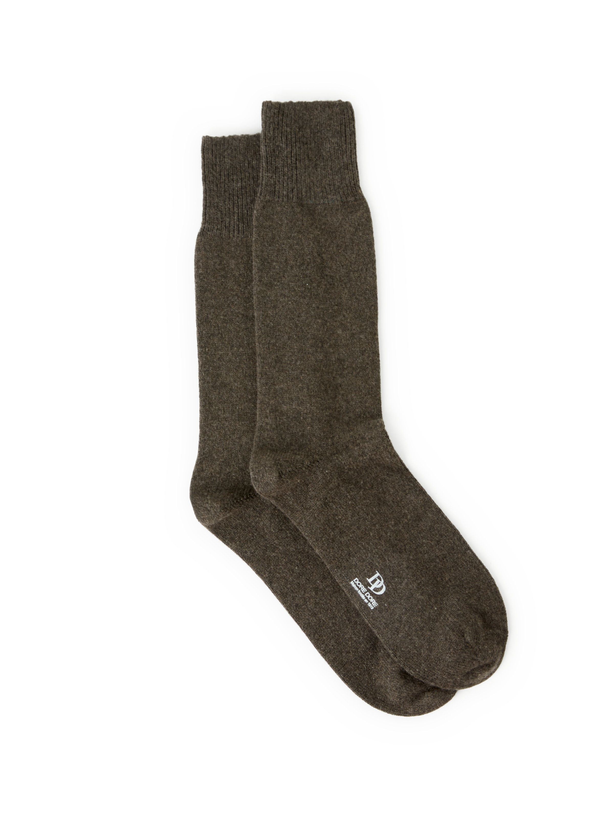 DORÉ DORÉ Chaussettes en laine mélangée Kaki