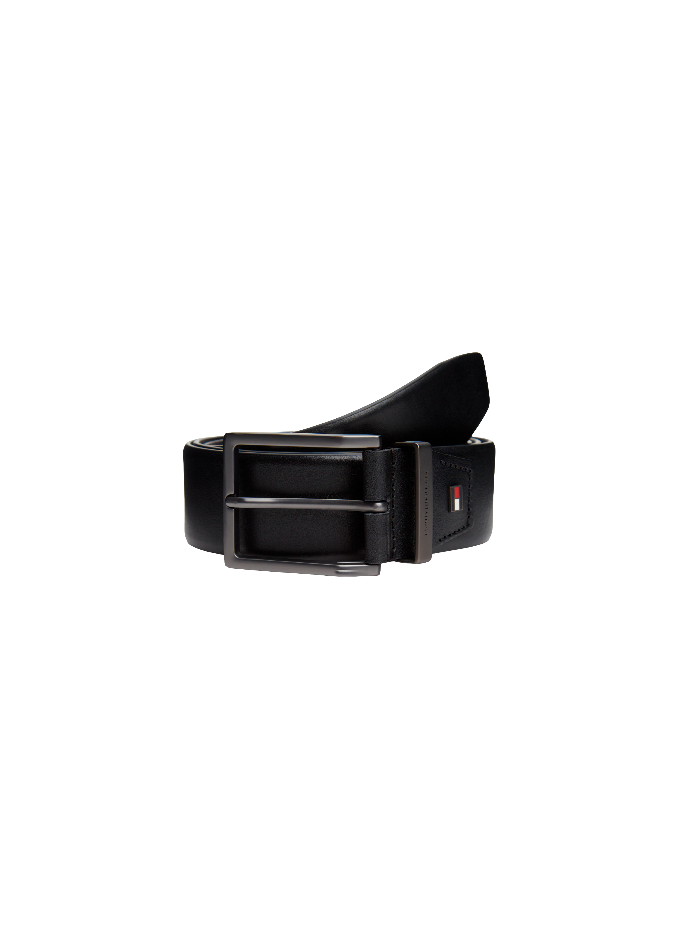 Ceinture en cuir de vache TOMMY HILFIGER Noir