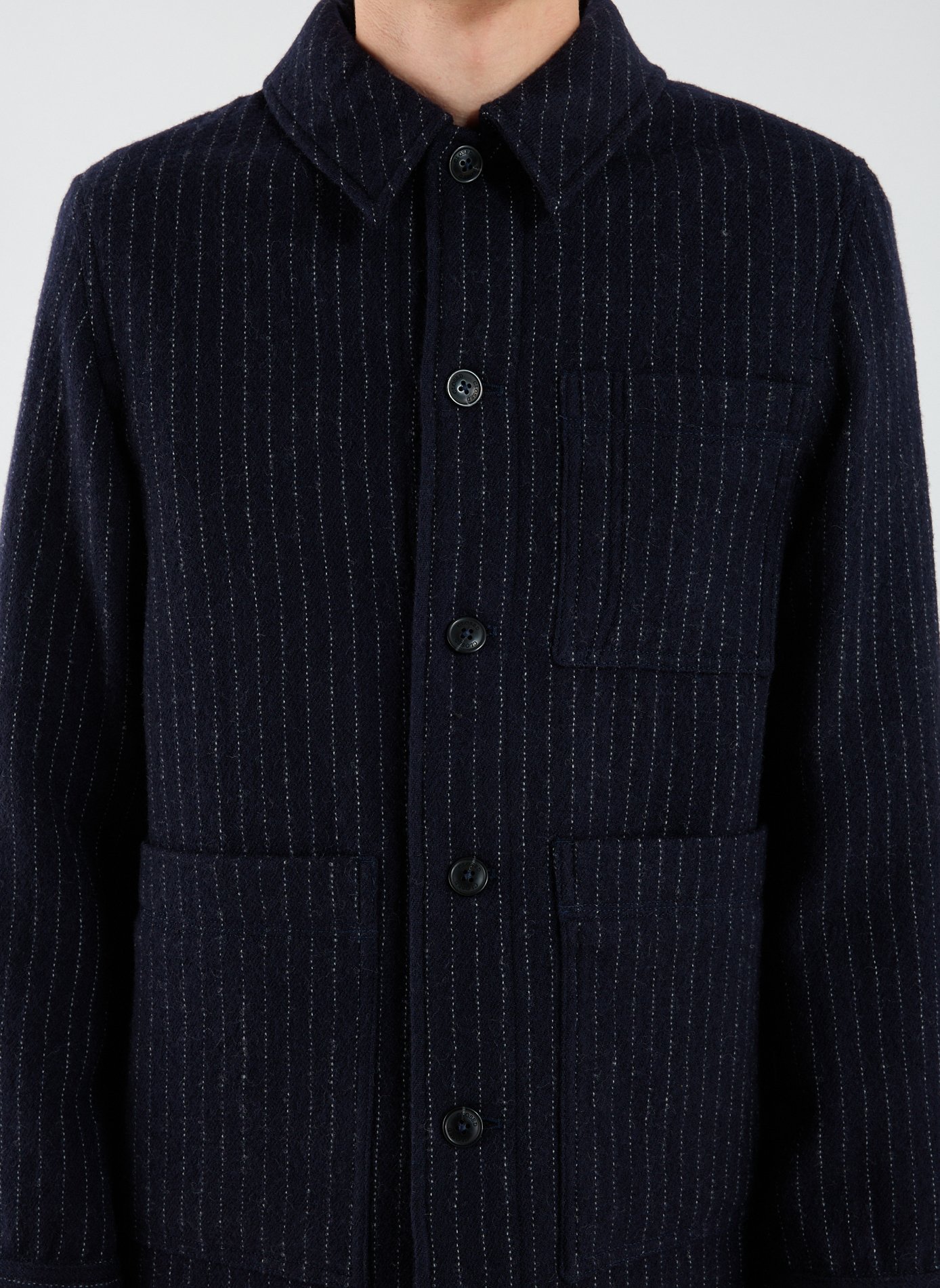 Blouson col classique en laine vierge CLOSED Bleu