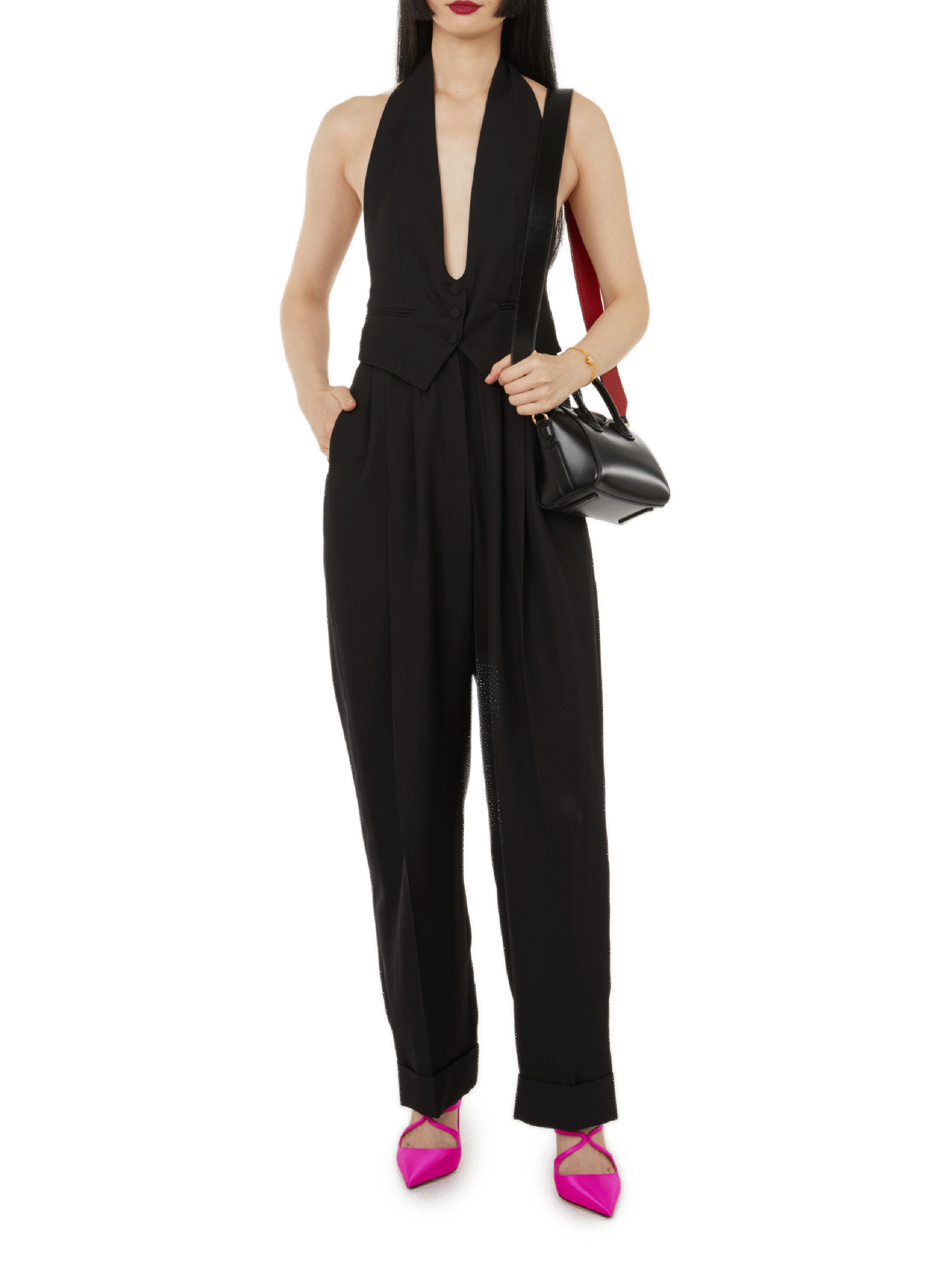 ALEXANDRE VAUTHIER Combinaison en laine  Noir