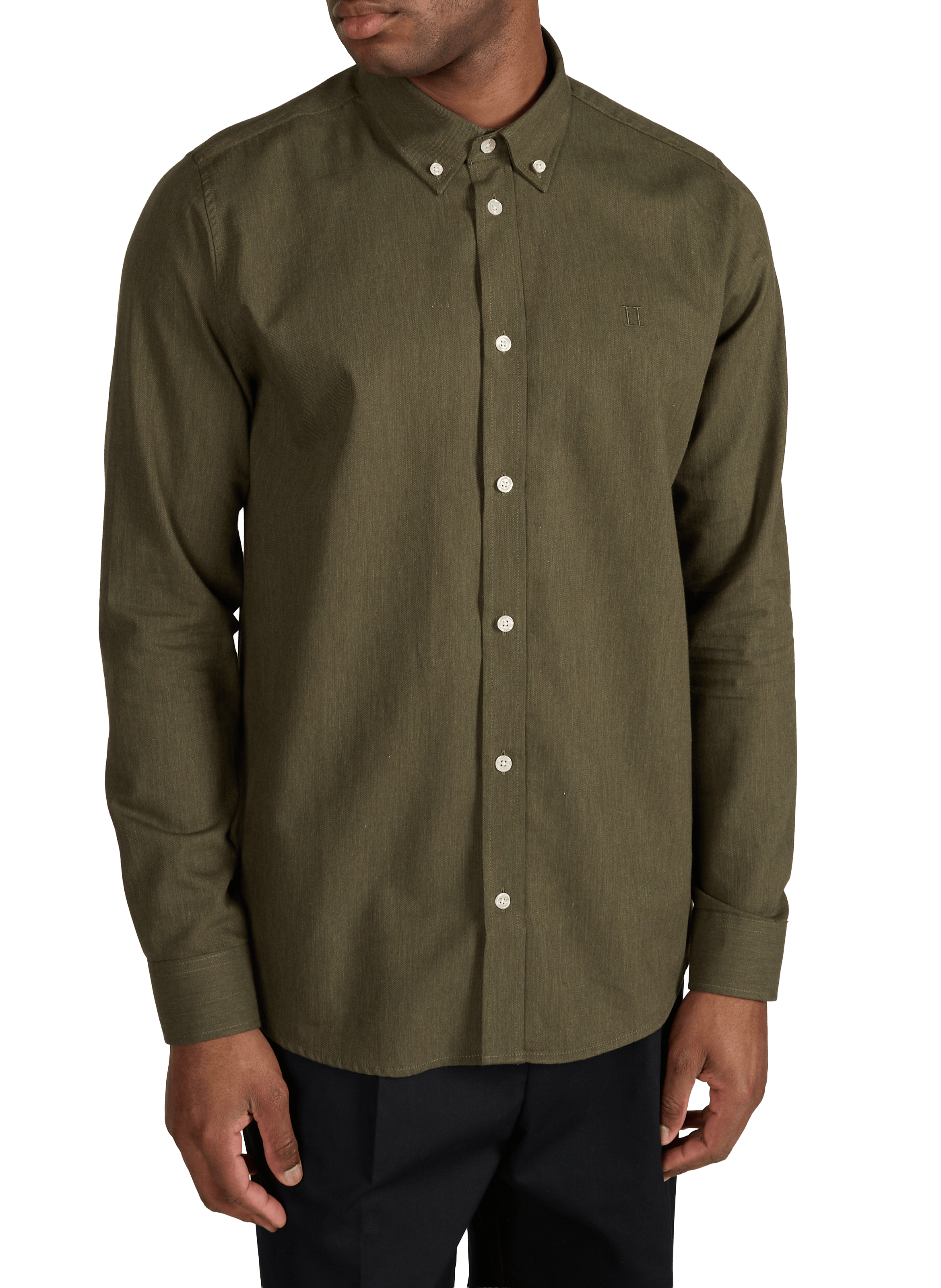 Chemise Desert Reg en coton  LES DEUX Vert