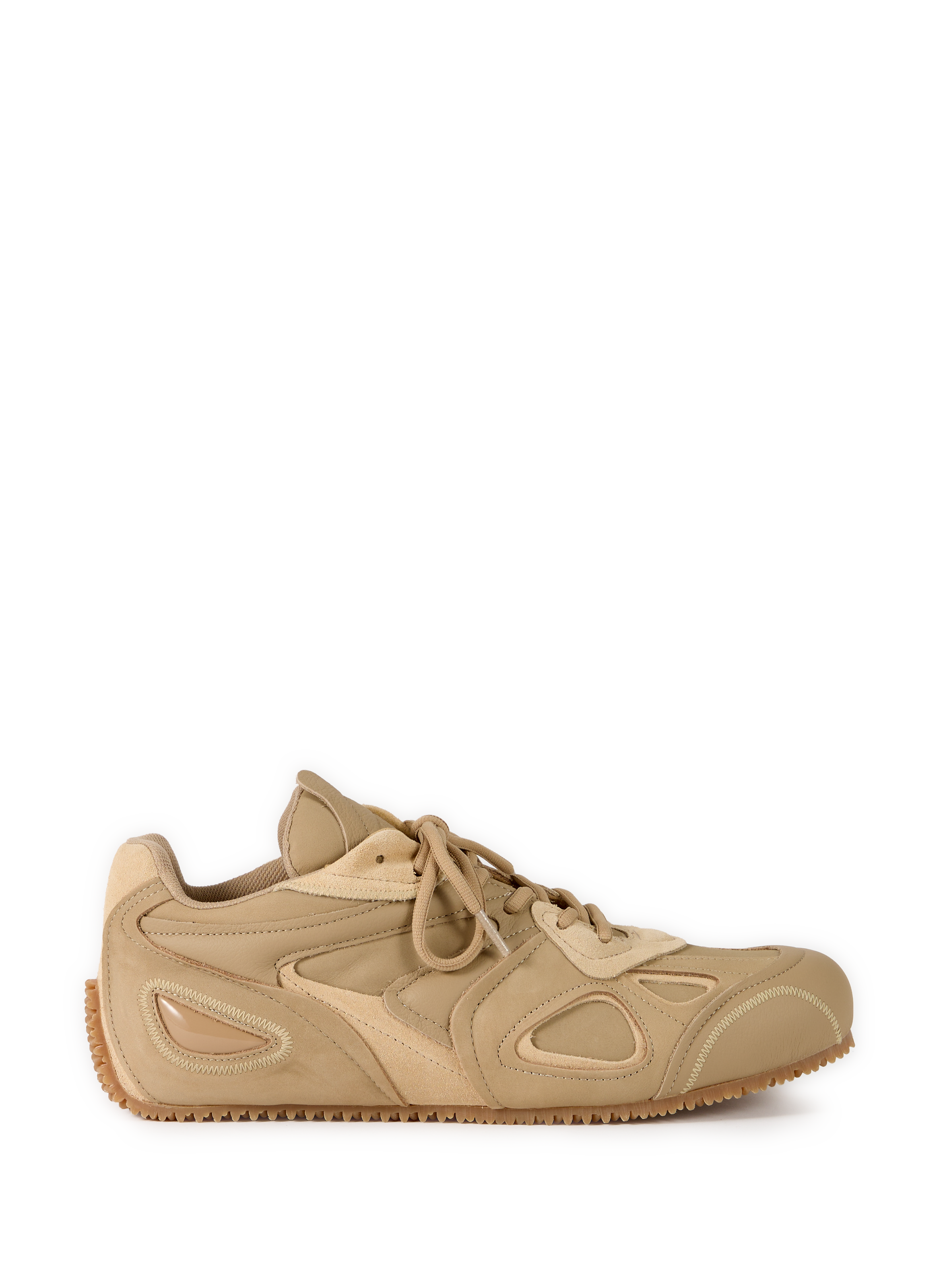 Chunky Sole Slow Runner Leather Sneakers AXEL ARIGATO Brown