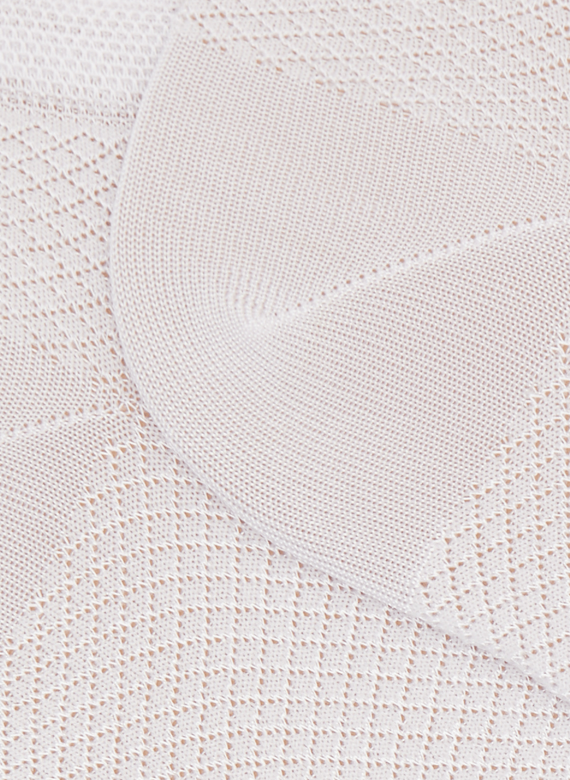 Low socks with diamond pattern in blended cotton DORÉ DORÉ White