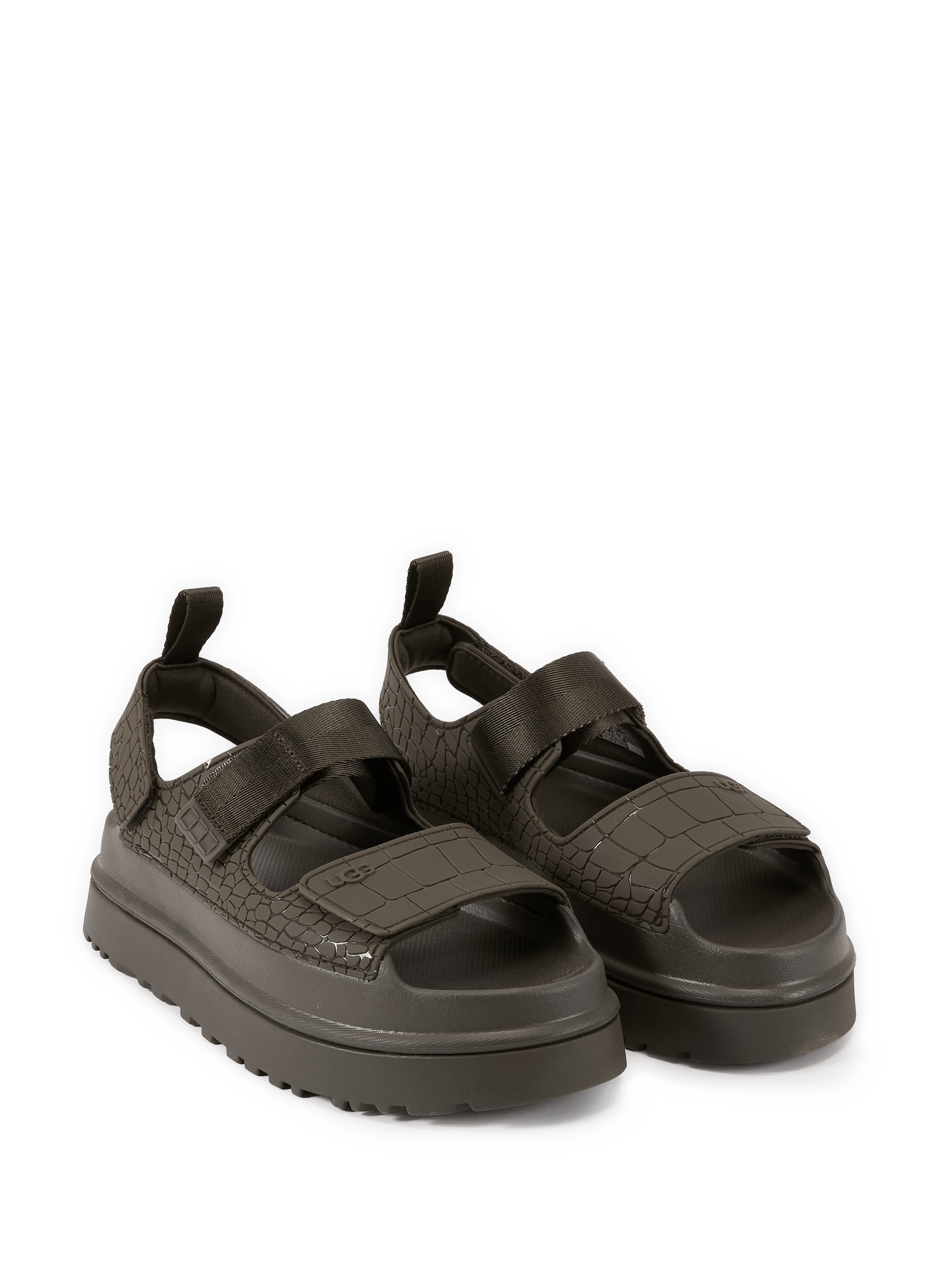 Sandales compensées GoldenGlow à scratch UGG Marron