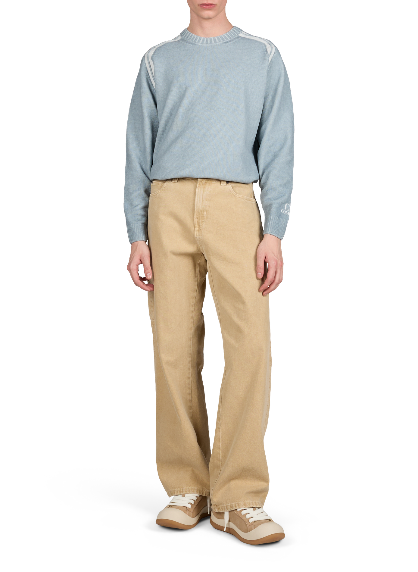 Cotton round neck Sweatshirt CP COMPANY Blue