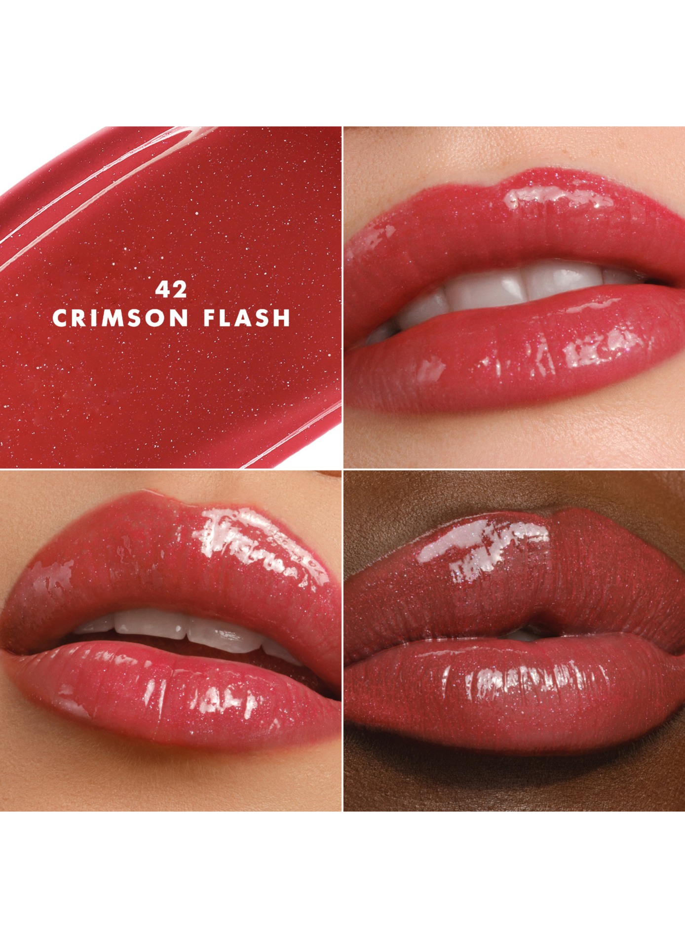 Prisma Glass Lip Balm intense color and shine ARMANI Crimson flash