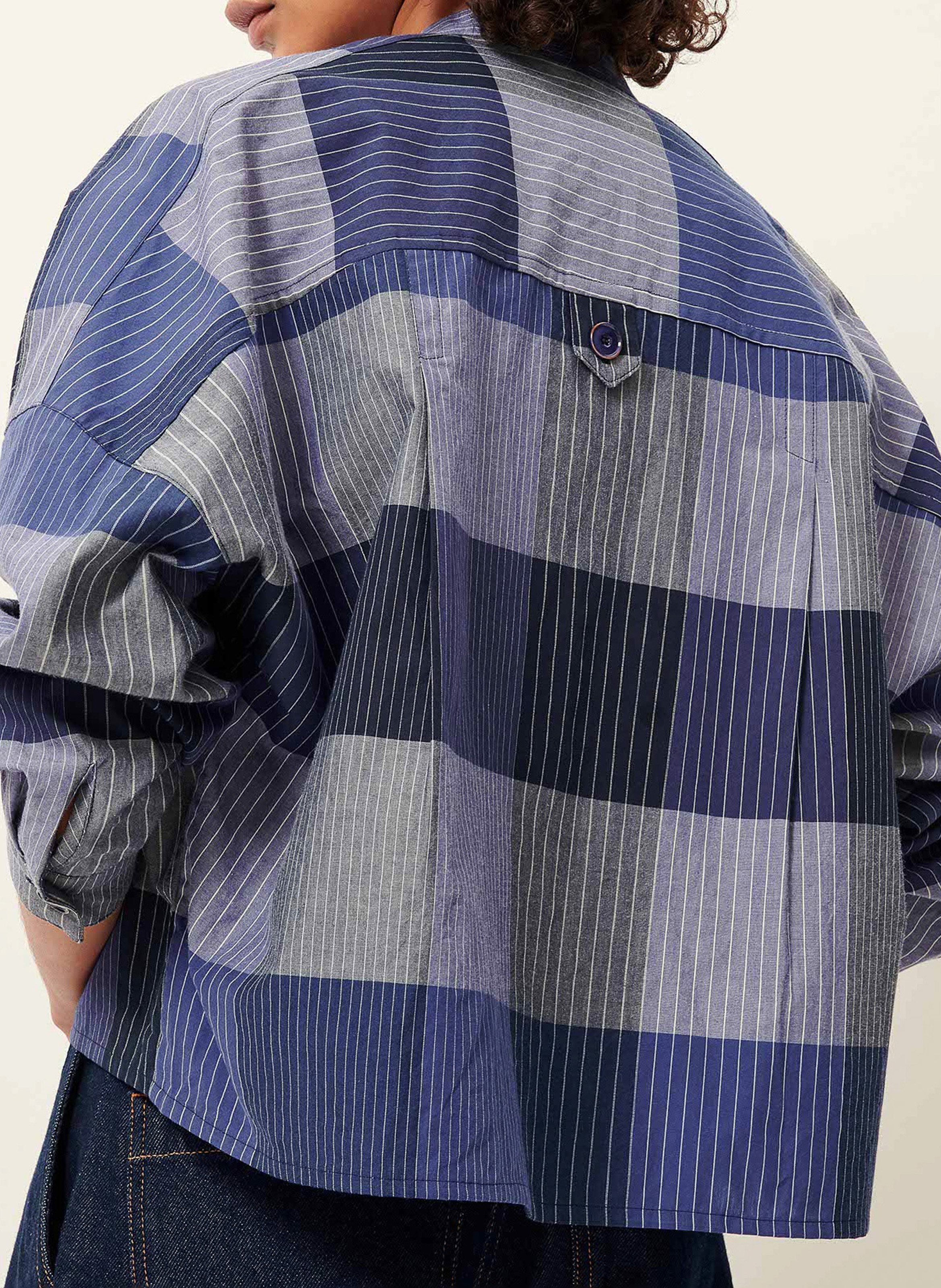 Chemise oversize col mao orregia SESSUN Bleu