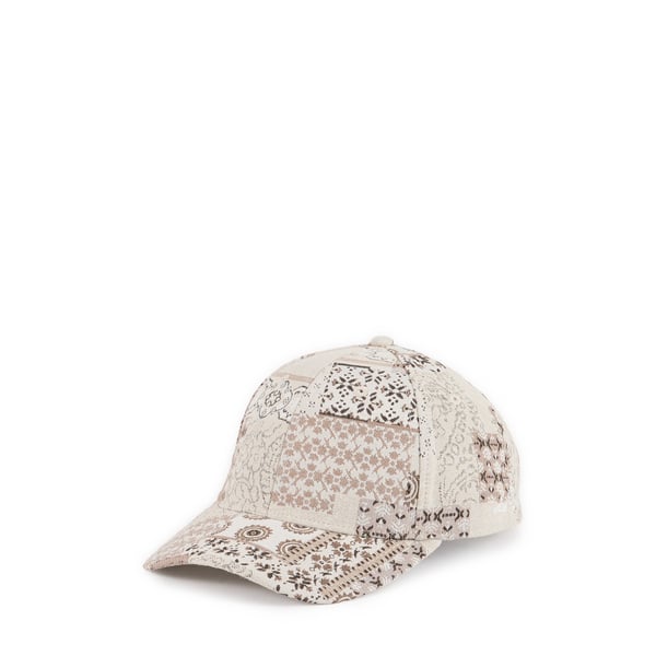 Casquette patchwork jacquard en coton mélangé Casquette patchwork jacquard en coton mélangé