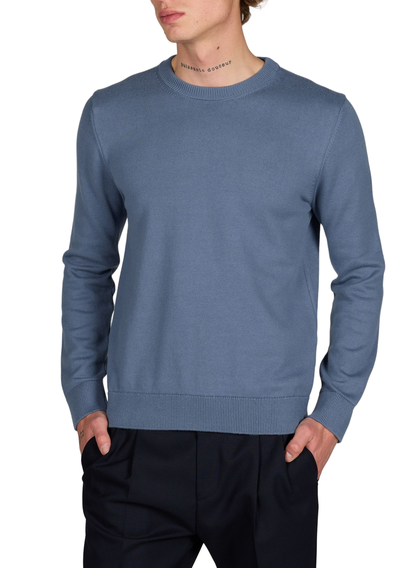 Cotton Hoton sweater AU PRINTEMPS PARIS Blue