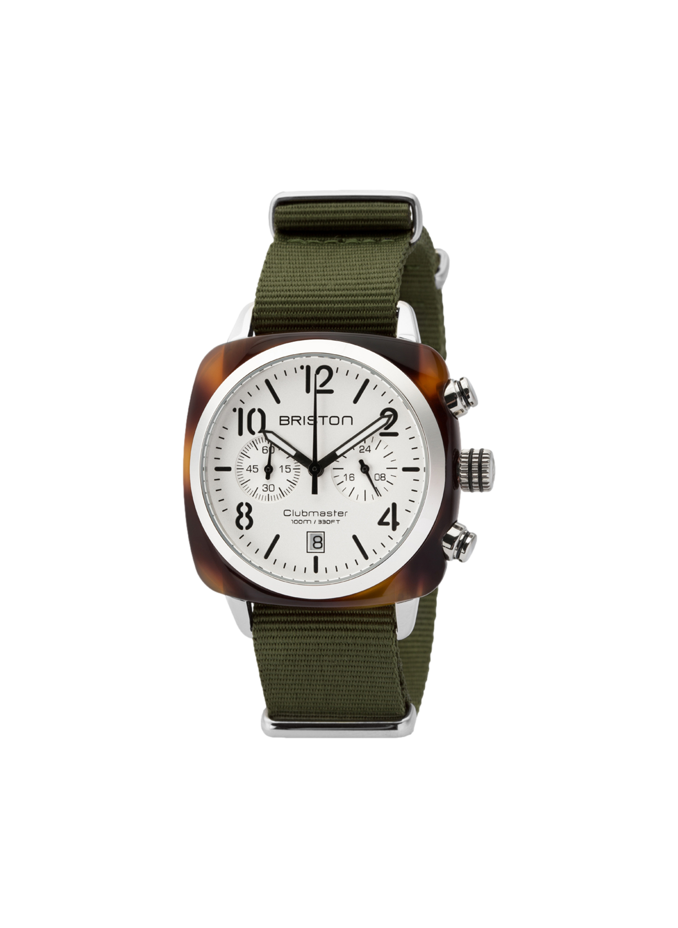 Montre Clubmaster Classic Chrono en nylon BRISTON Noir