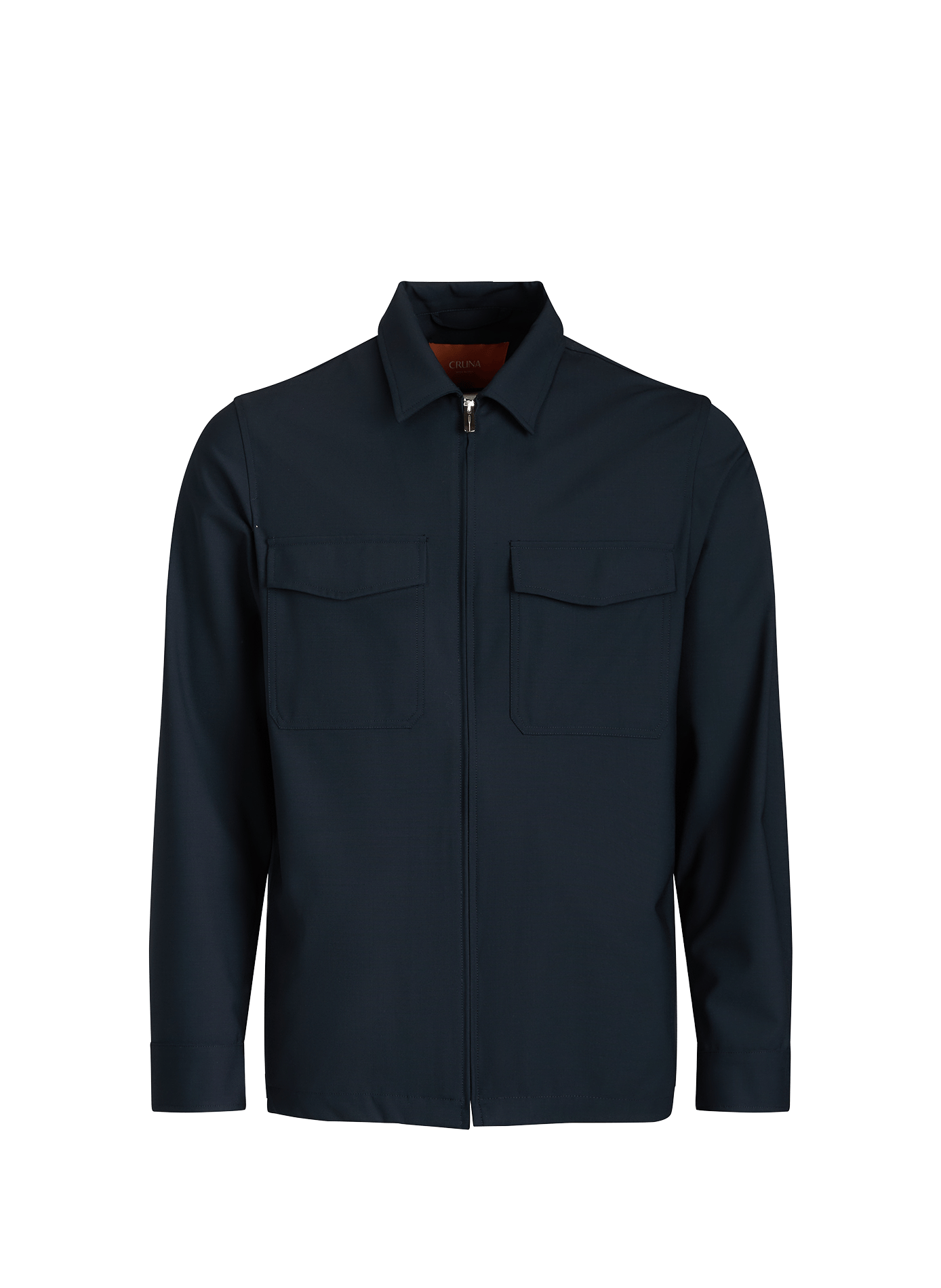 Veste col classique en laine vierge mélangée CRUNA Bleu