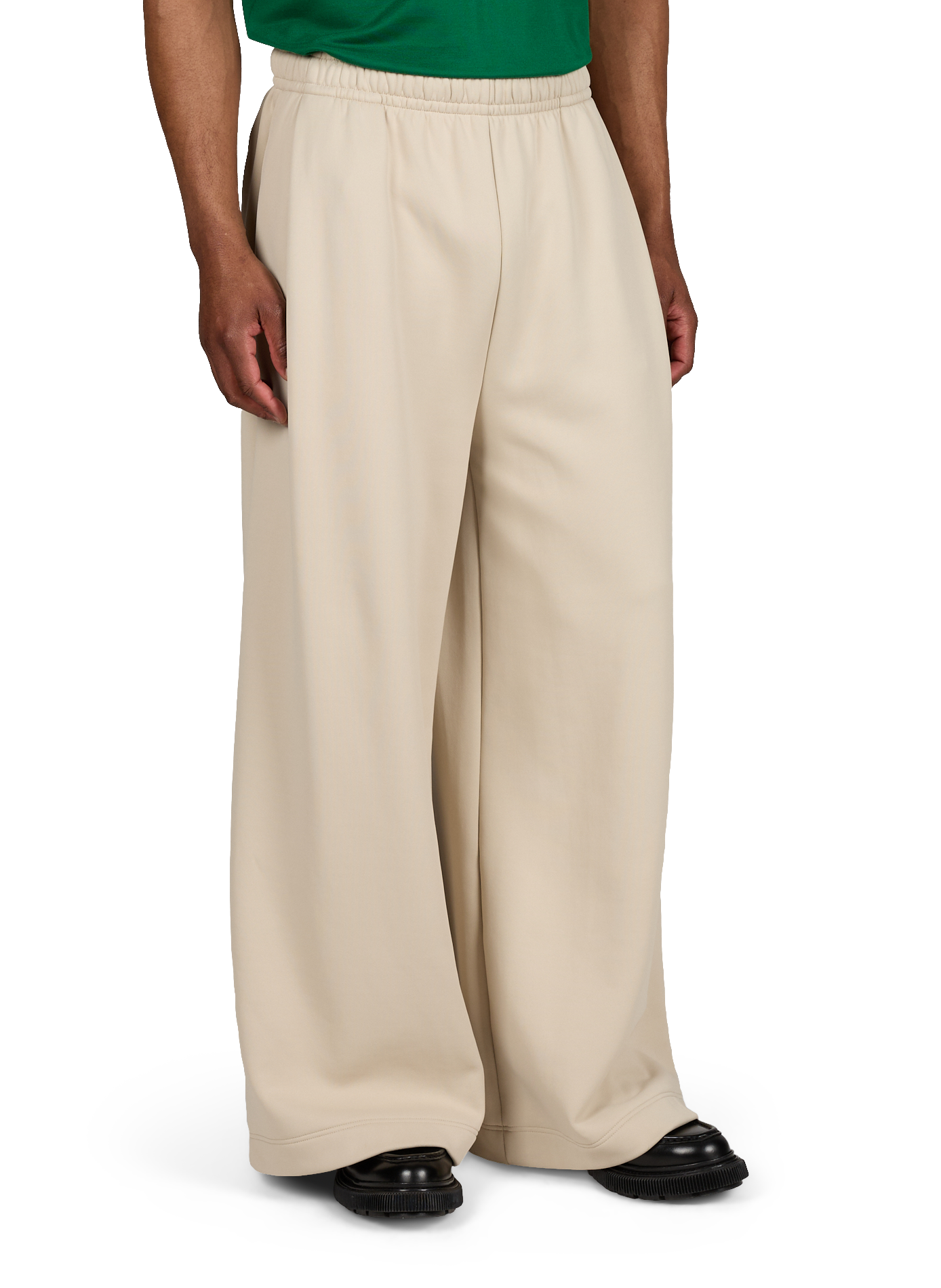 Weite Trainingshose mit Logo LACOSTE Beige