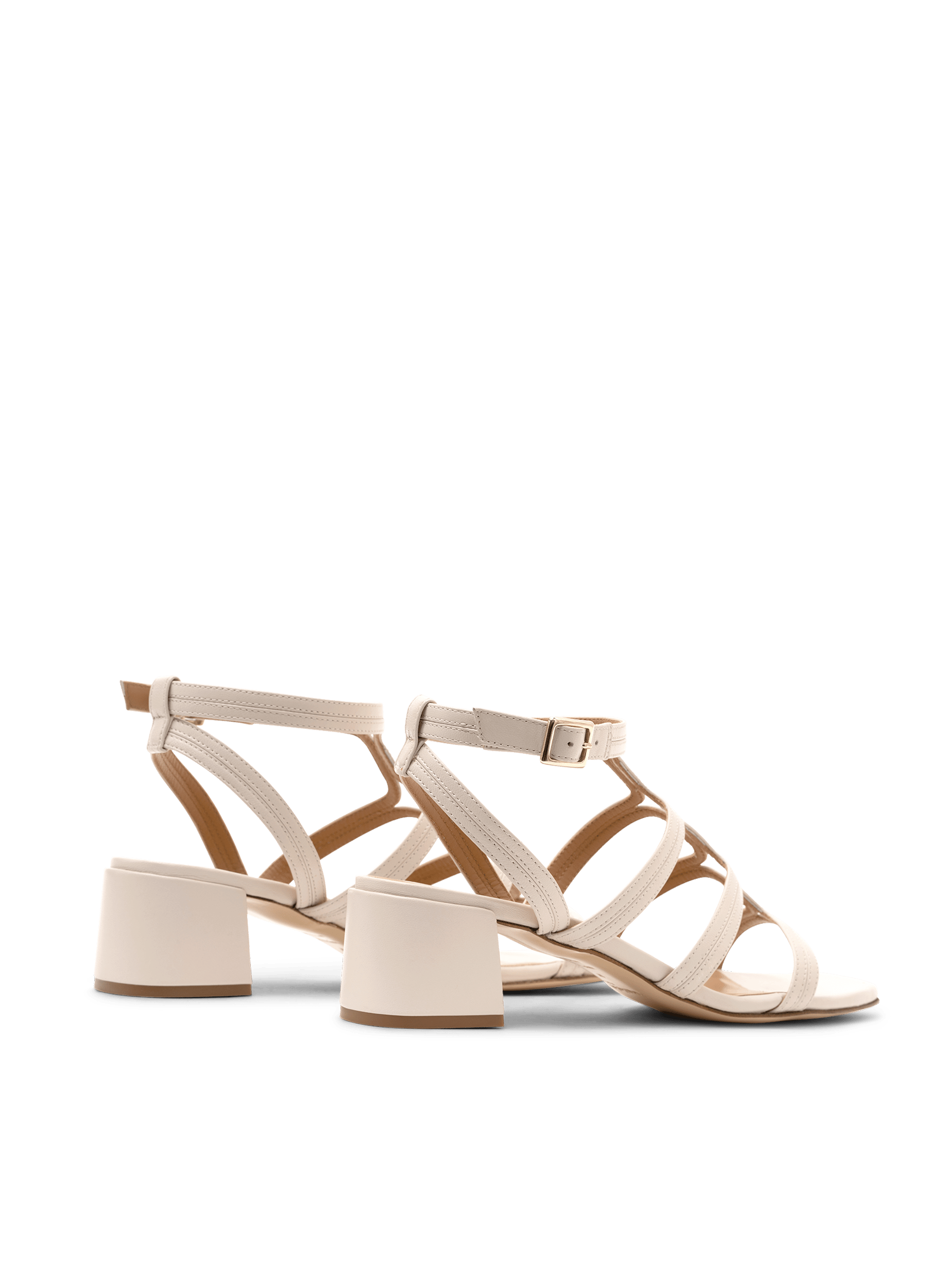 Sandales pippa en nappa PARALLELE Blanc