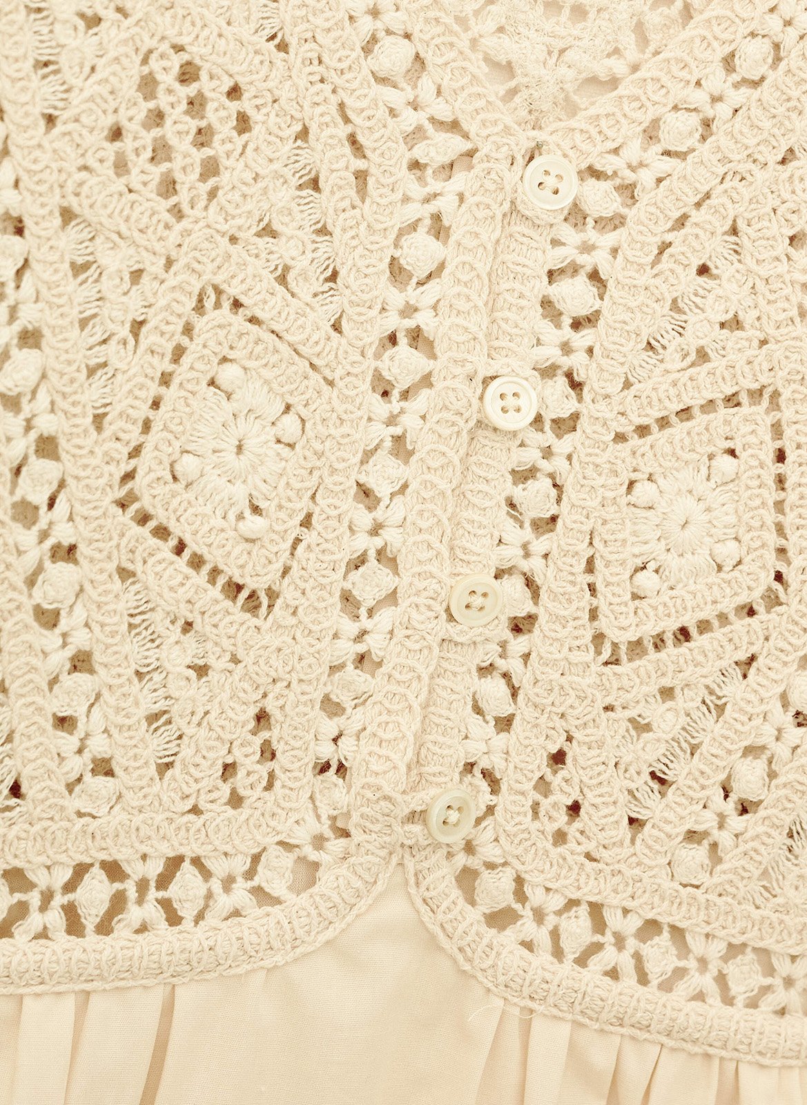 Robe courte col v en coton sonia BA&SH Beige