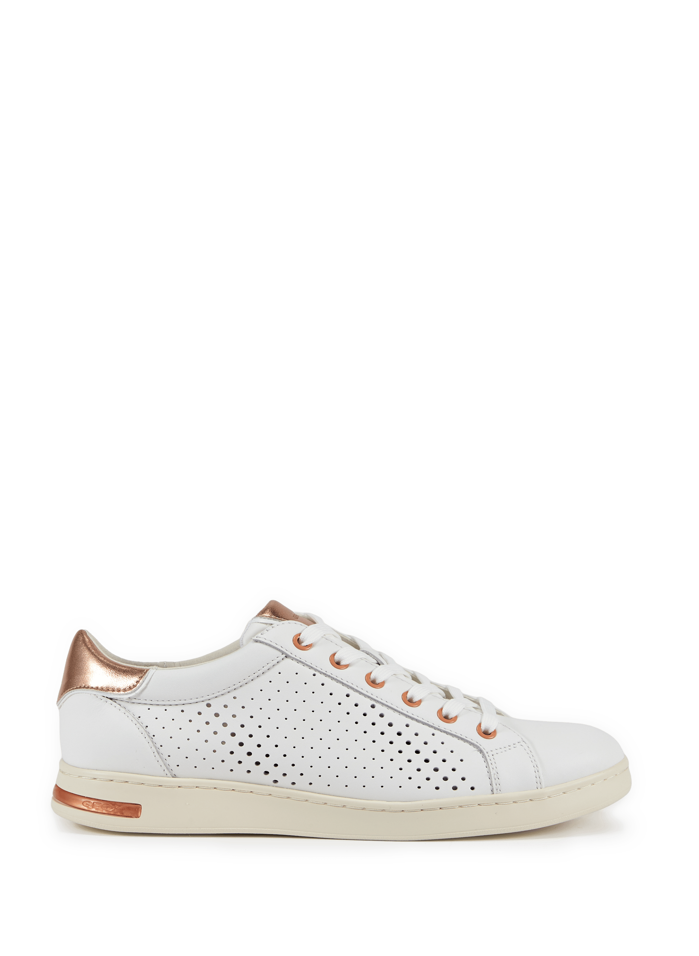 Jaysen Perforated Low-Top Sneakers GEOX Silver