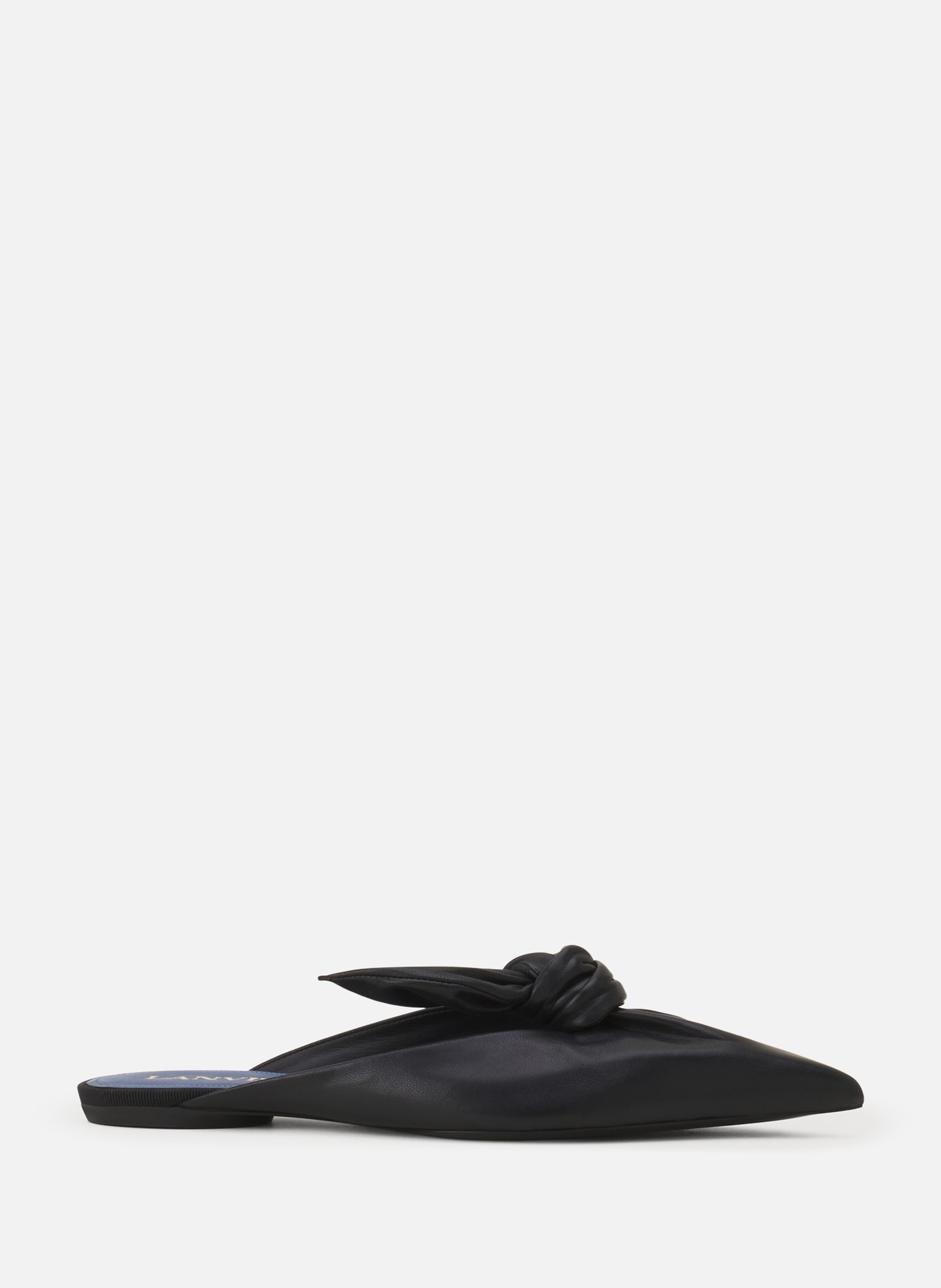Mule midnight step noeud en cuir LANVIN Noir