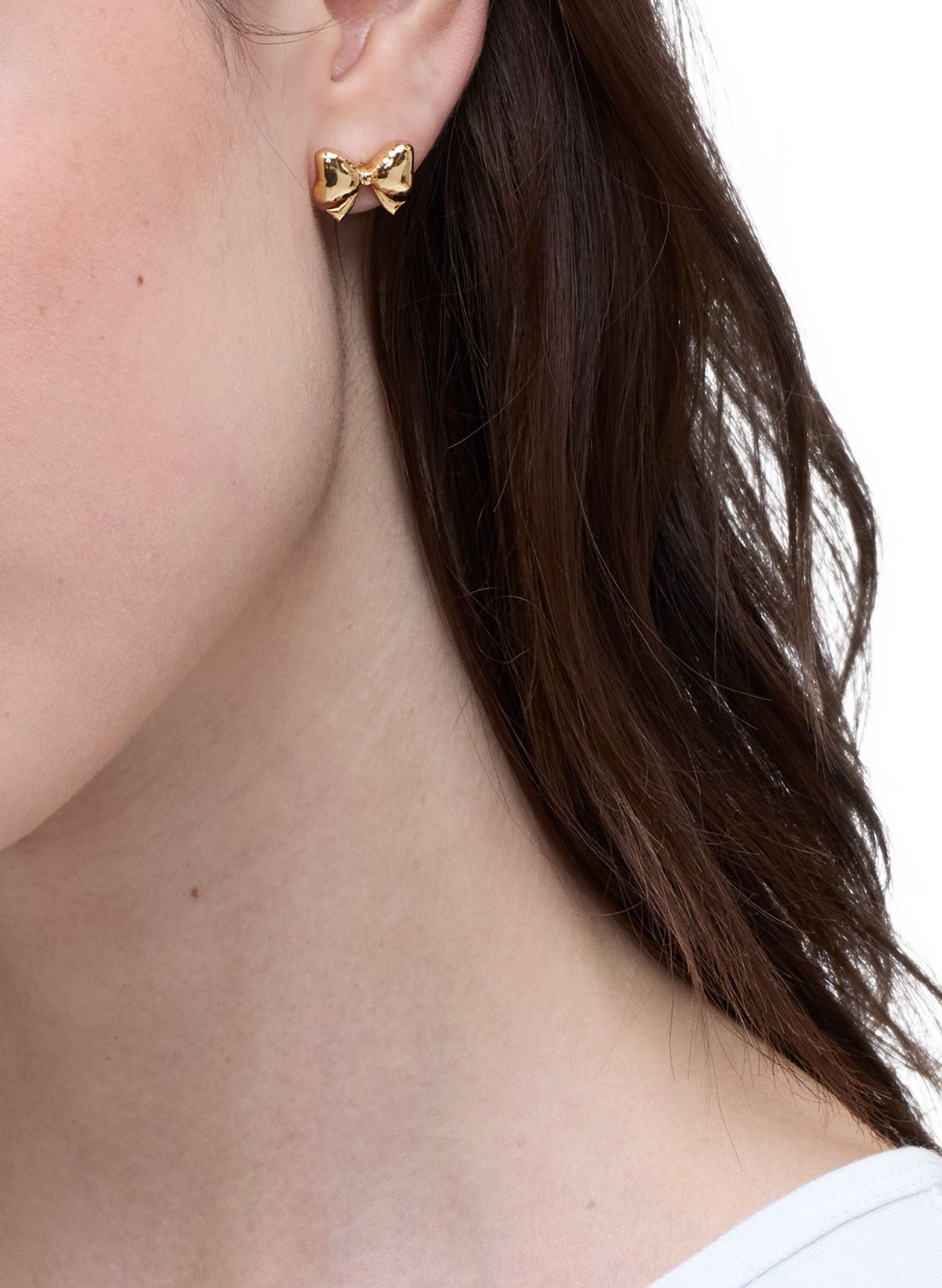 Boucles d'oreille studs The Bow MARC JACOBS Doré