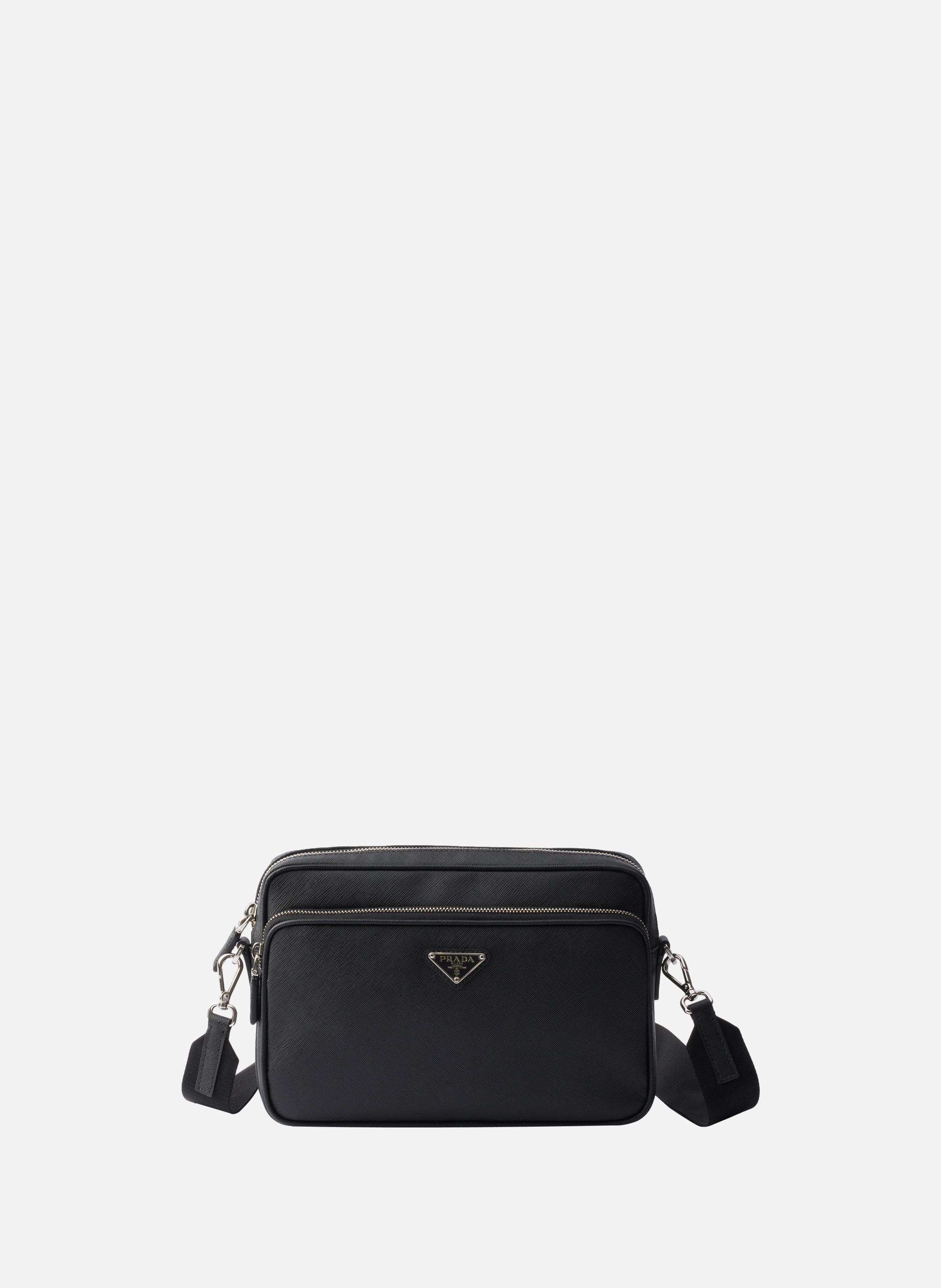 Sac porté épaule en cuir saffiano PRADA Noir