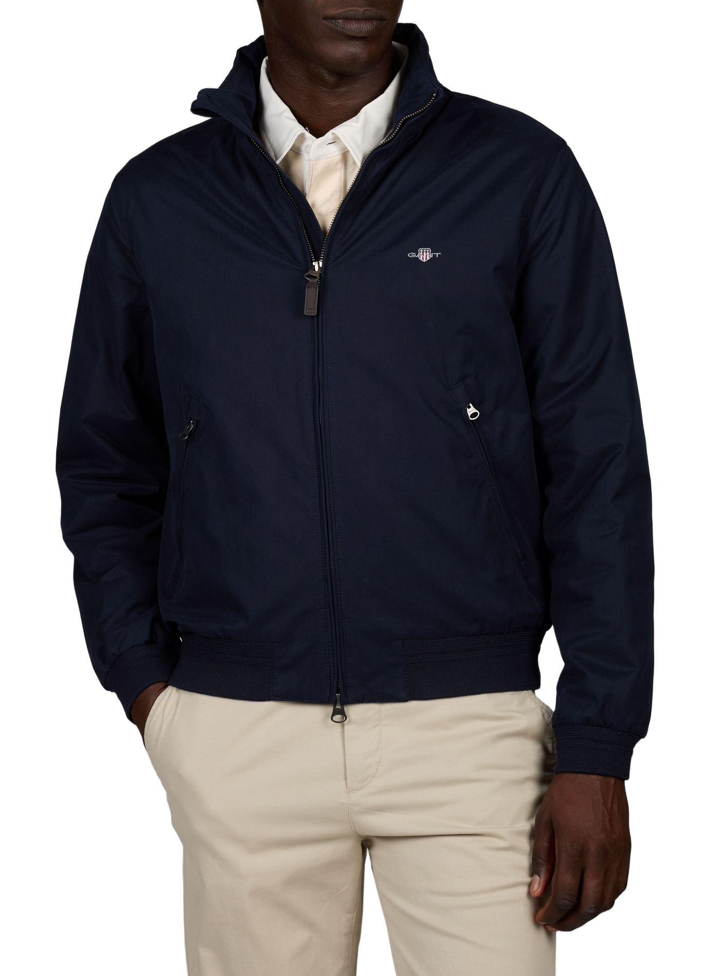 Veste droit col montant GANT Bleu