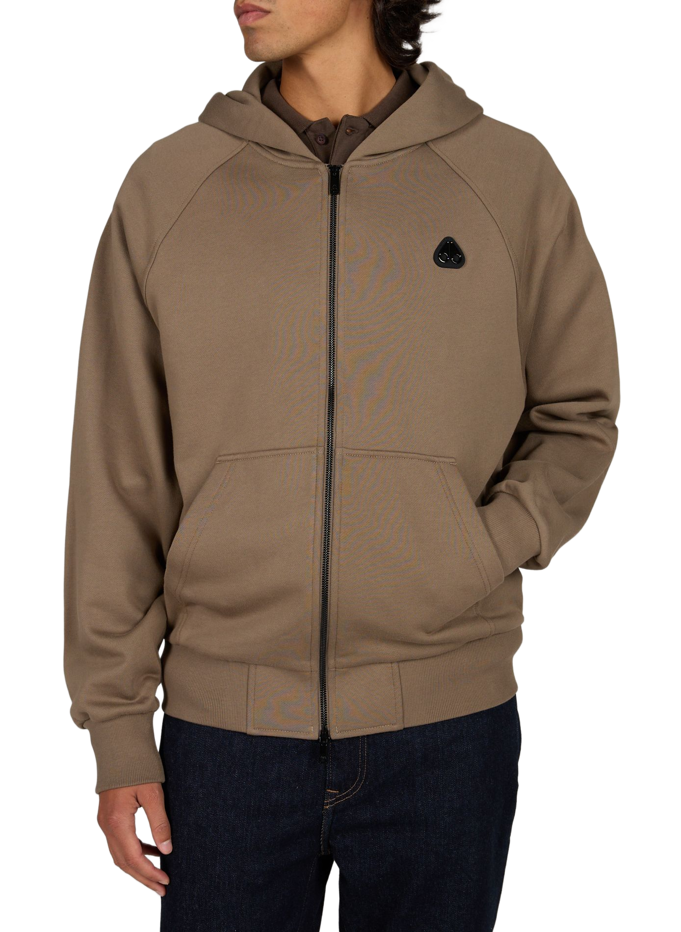 Hooded cotton blend sweater MOOSE KNUCKLES Beige