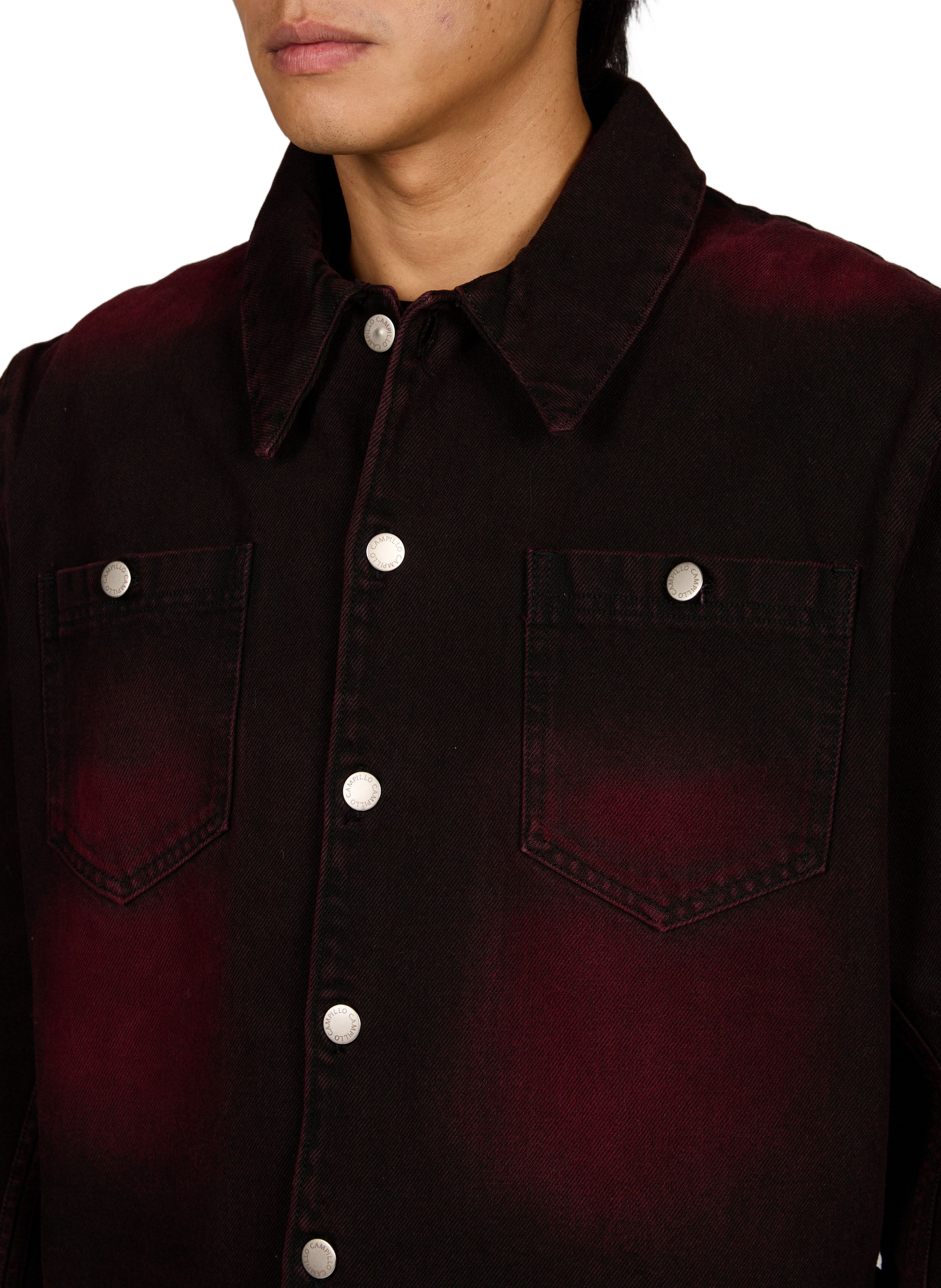 Ruedo Short Washed Cotton Overshirt CAMPILLO Red
