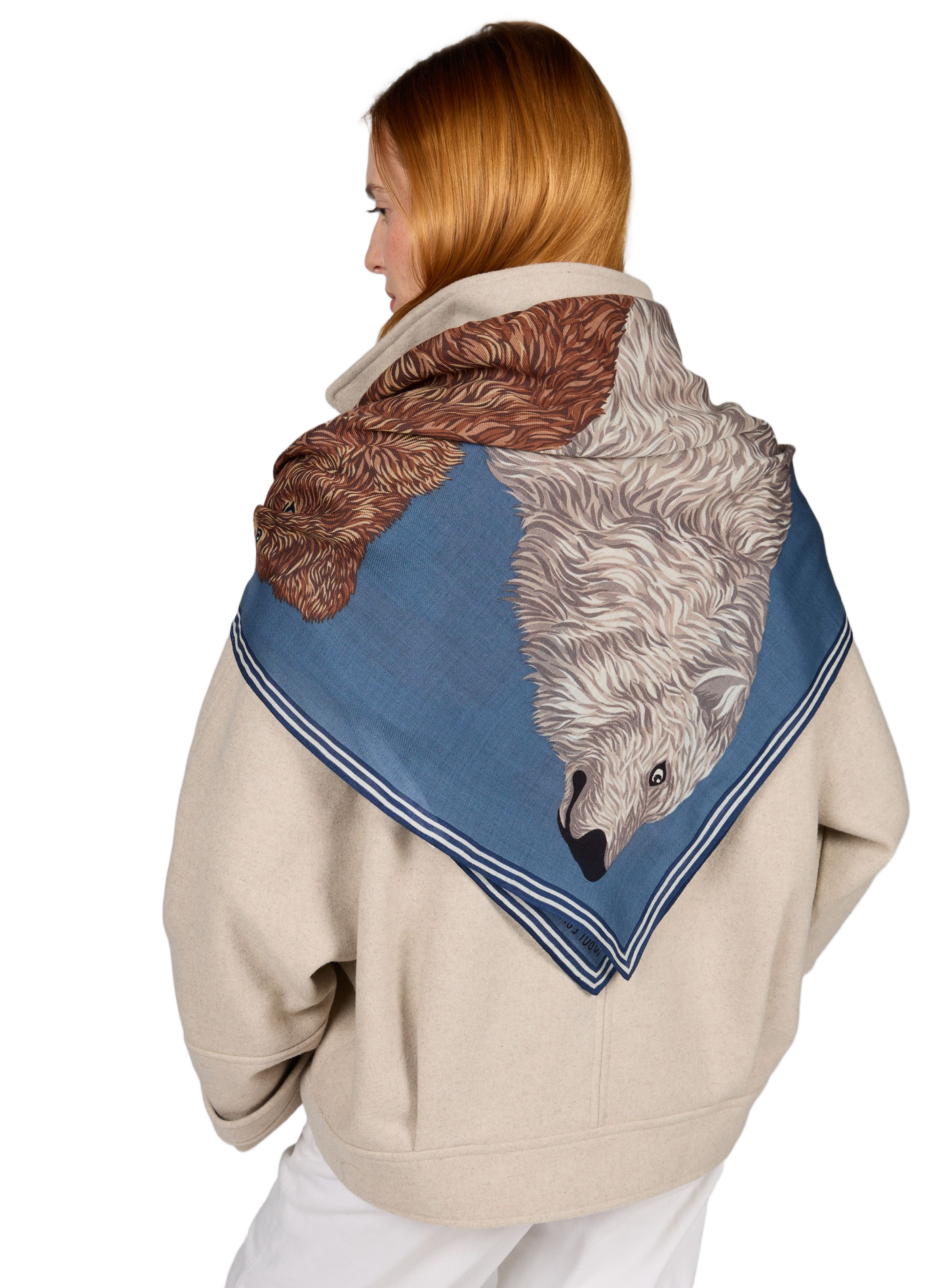 Wollschal INOUI EDITIONS Blau