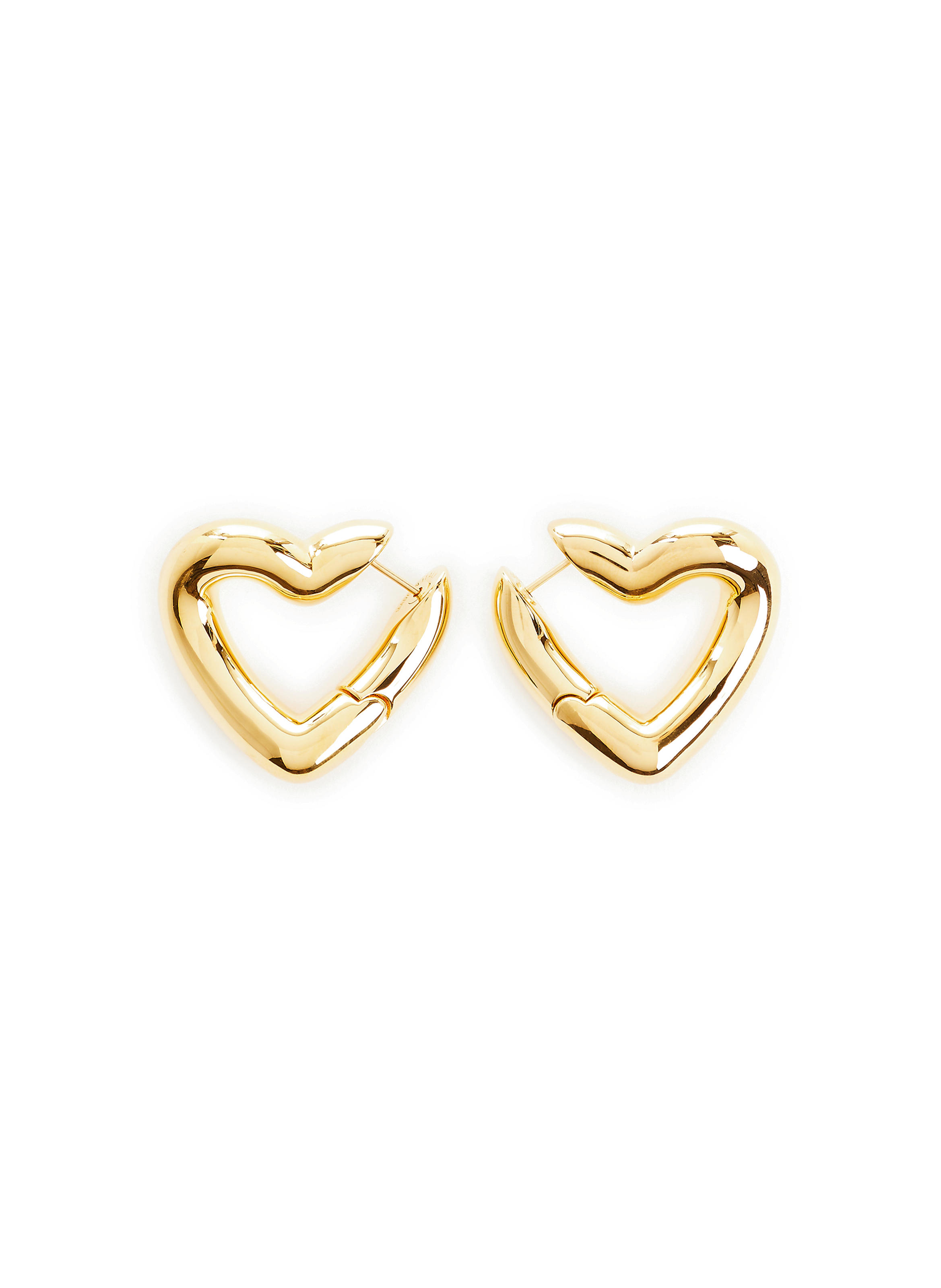 BALENCIAGA Heart earrings Golden