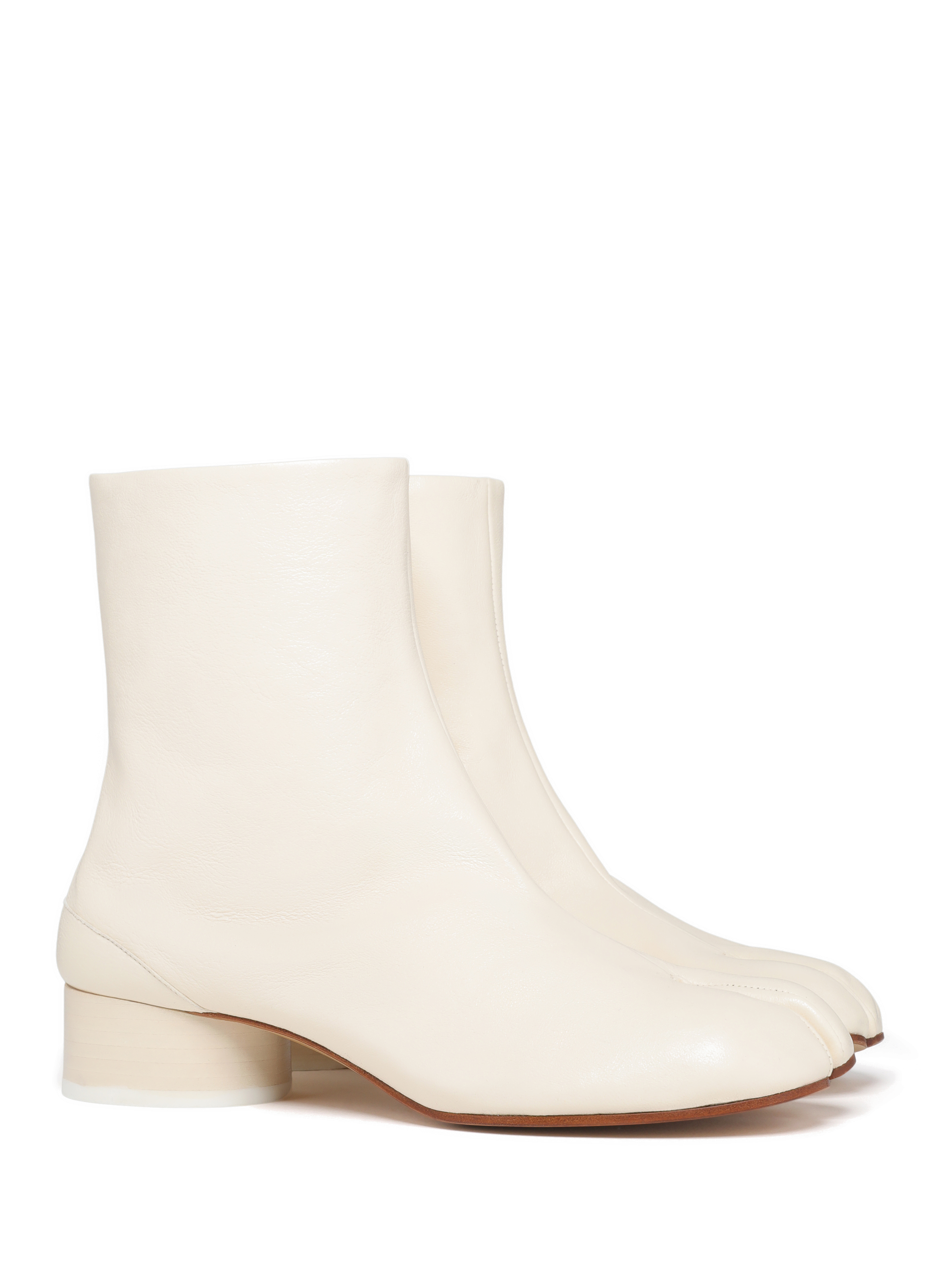 Tabi leather loafers  MAISON MARGIELA White