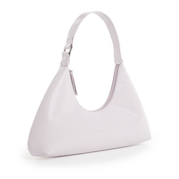 By Far Leather Hobo Bag In White